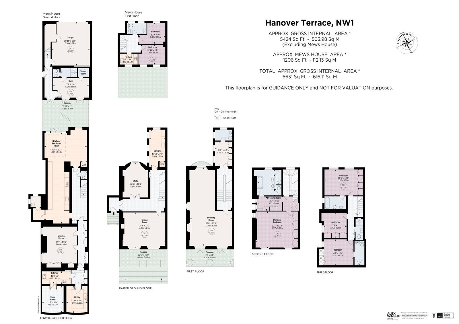 1, Hanover Terrace, London floorplan