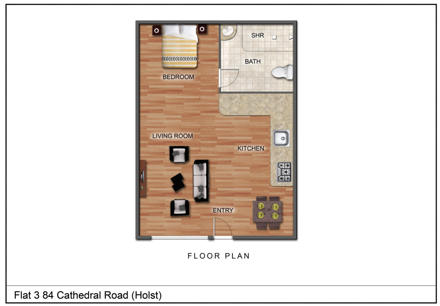 Flat 3, 84, Cathedral Road, Cardiff floorplan