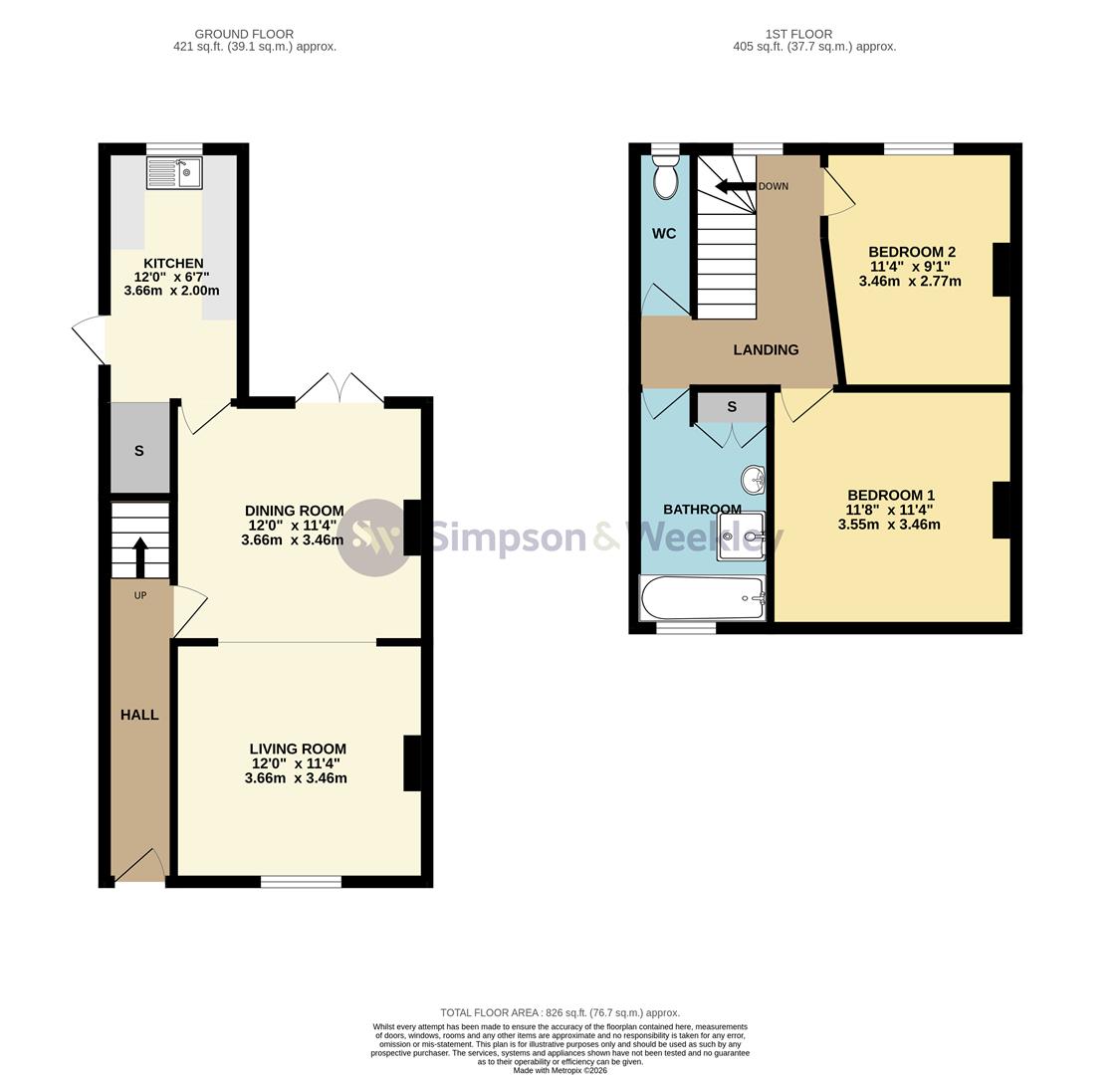 30, Harborough Road, Rushden floorplan