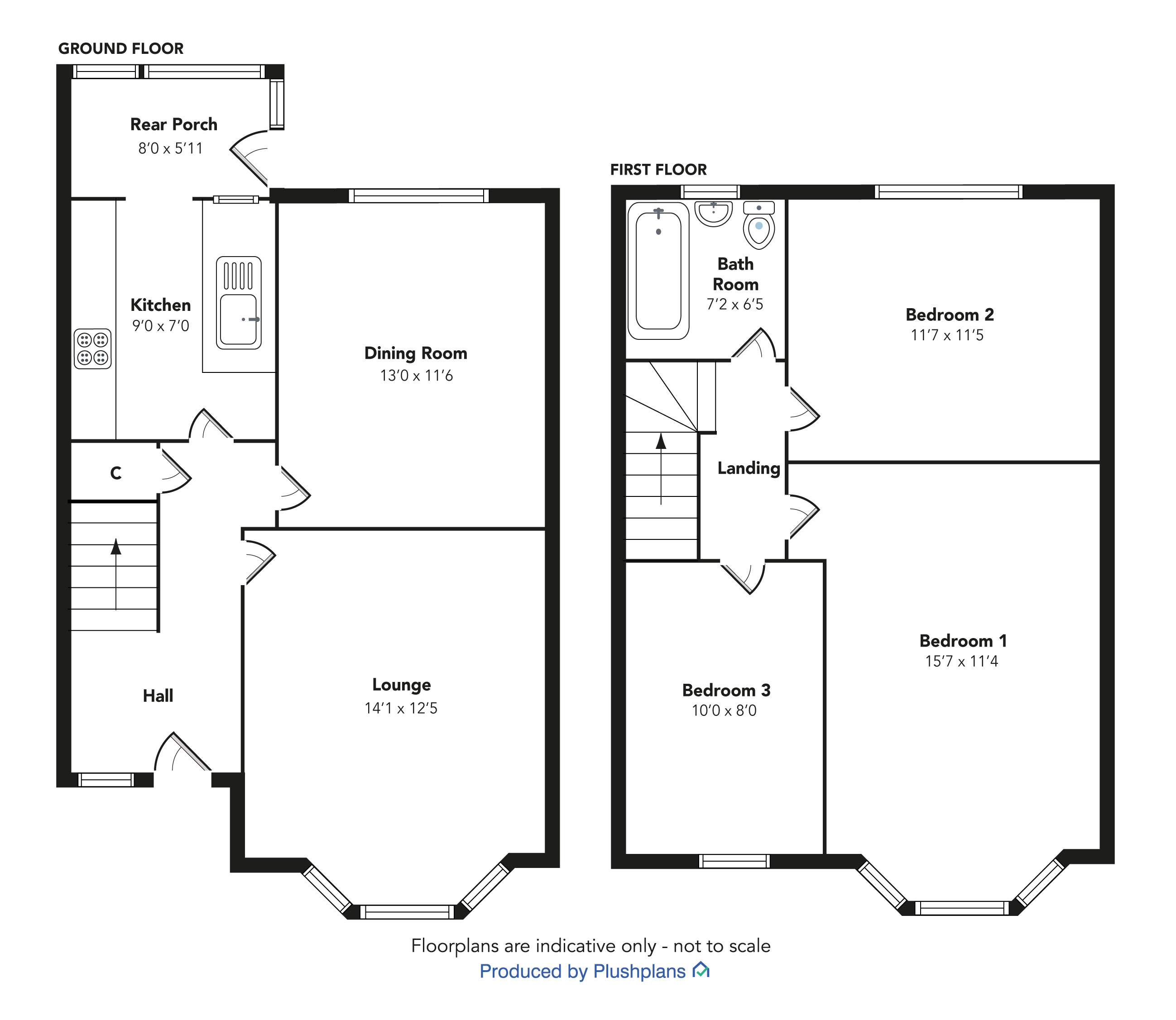 96, Auchmannoch Avenue, Paisley floorplan