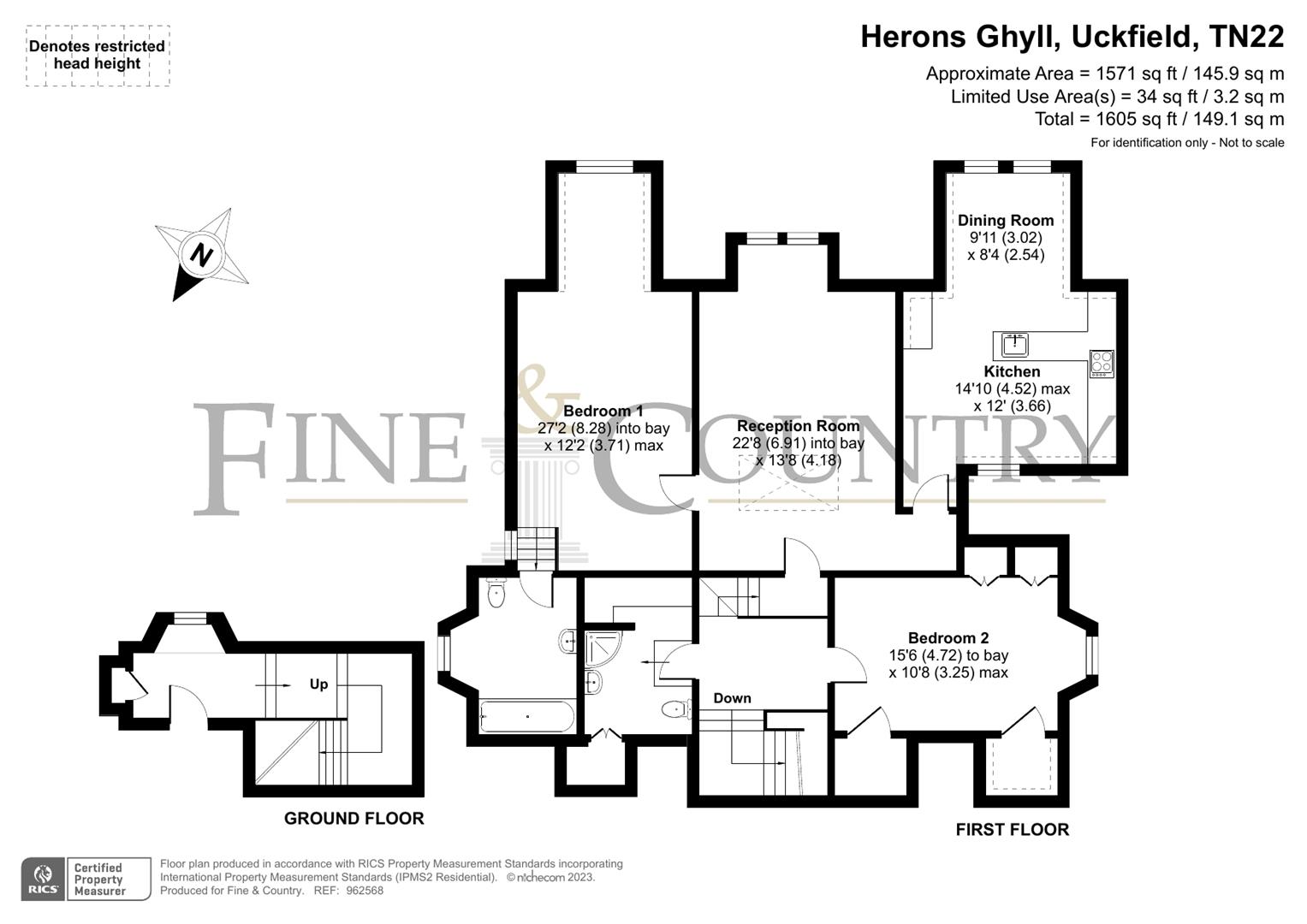 Herons Ghyll, Uckfield TN22, 2 bedroom flat for sale 64289154