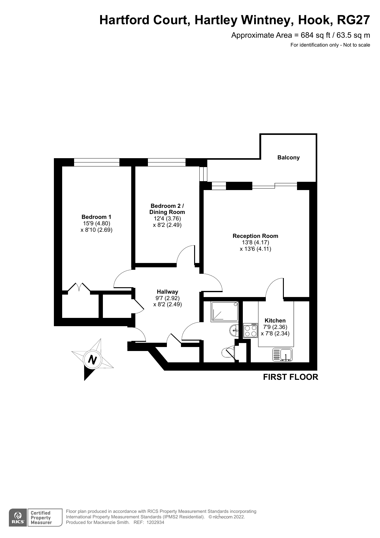 18 Ash Lodge,, Hartford Court, Hartley Wintney floorplan