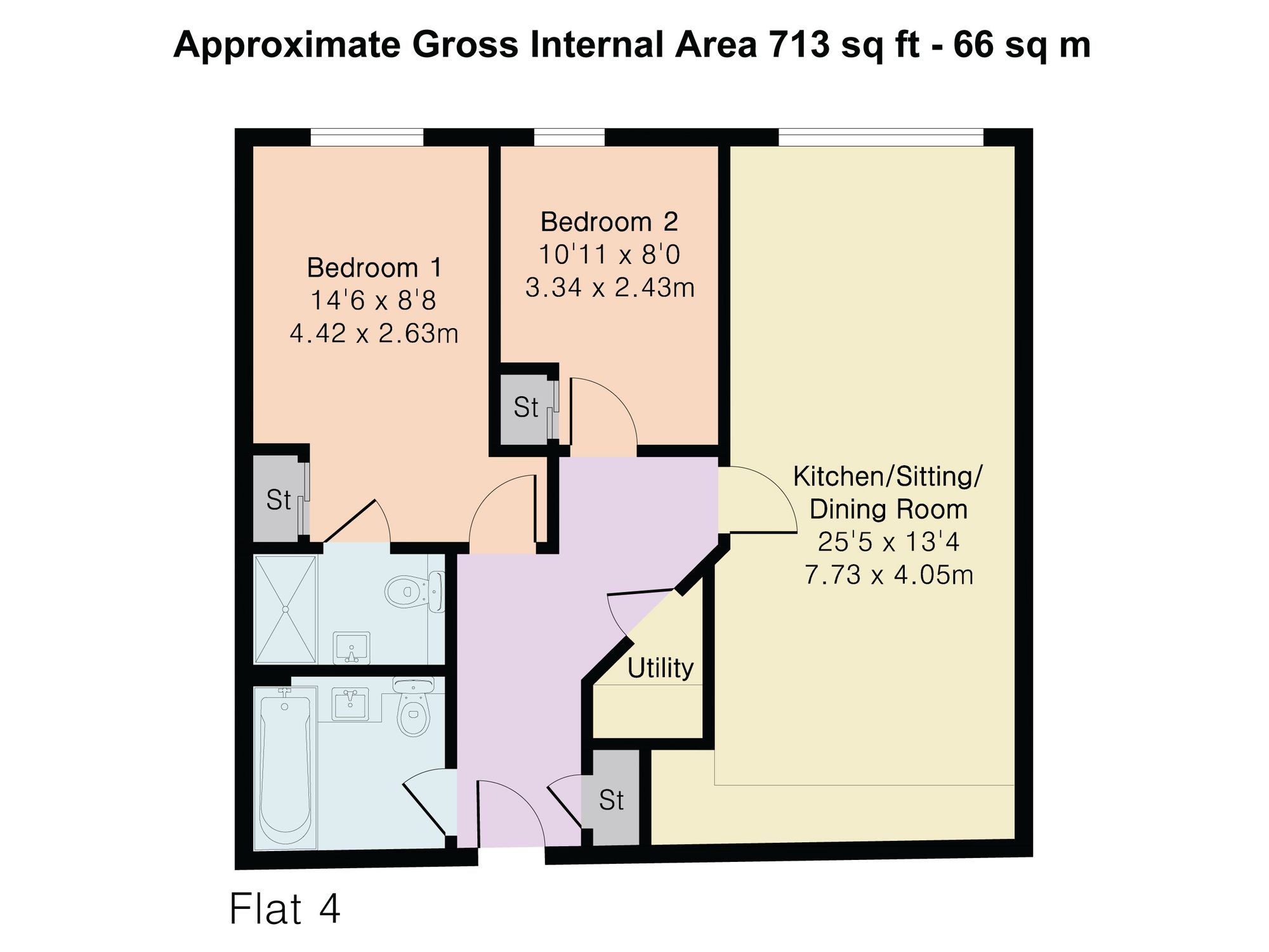 Flat 4, Regatta House, 29 Bell Street, Henley-on-Thames, Henley-on-Thames floorplan