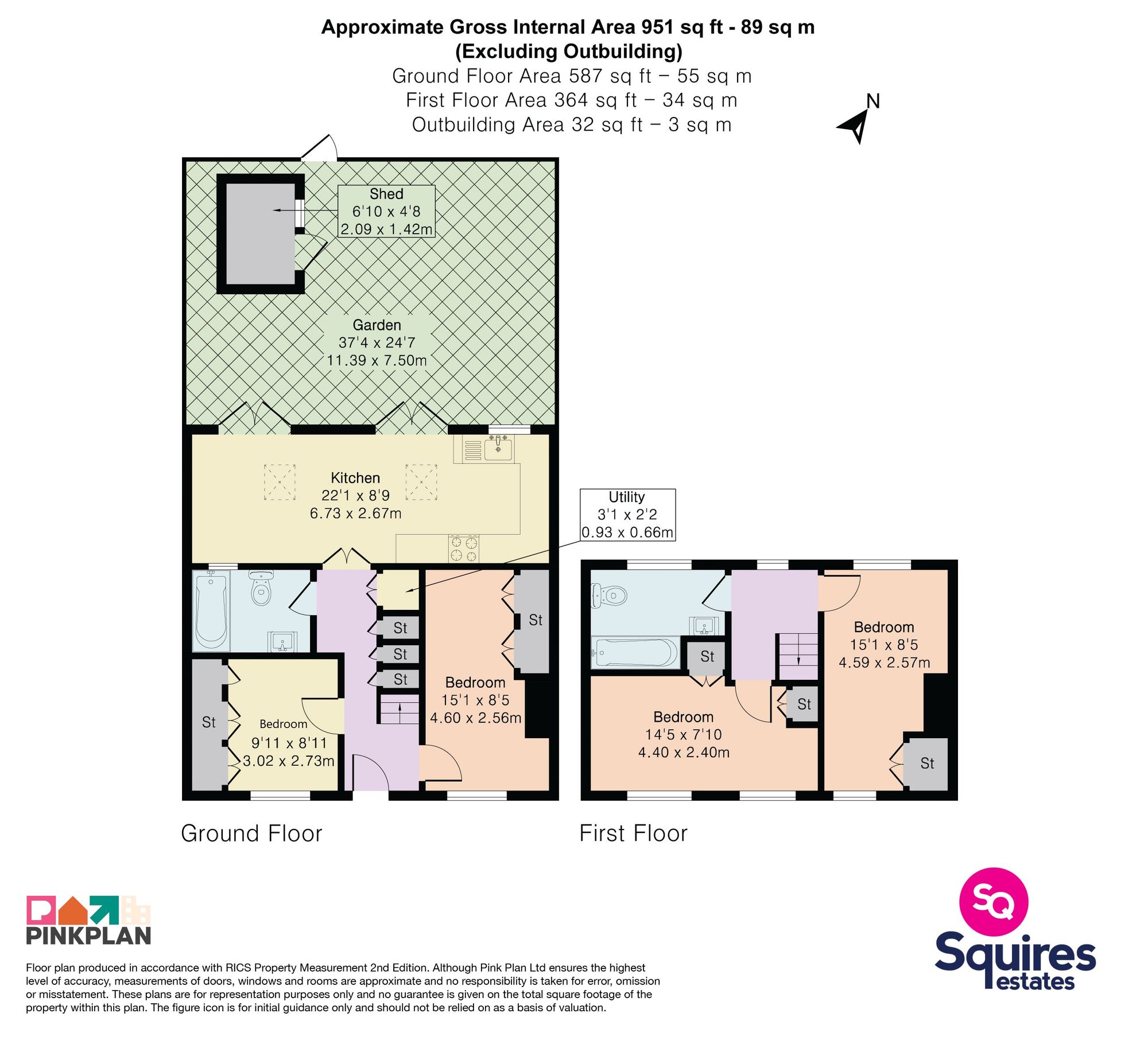 67 The Burroughs, London floorplan