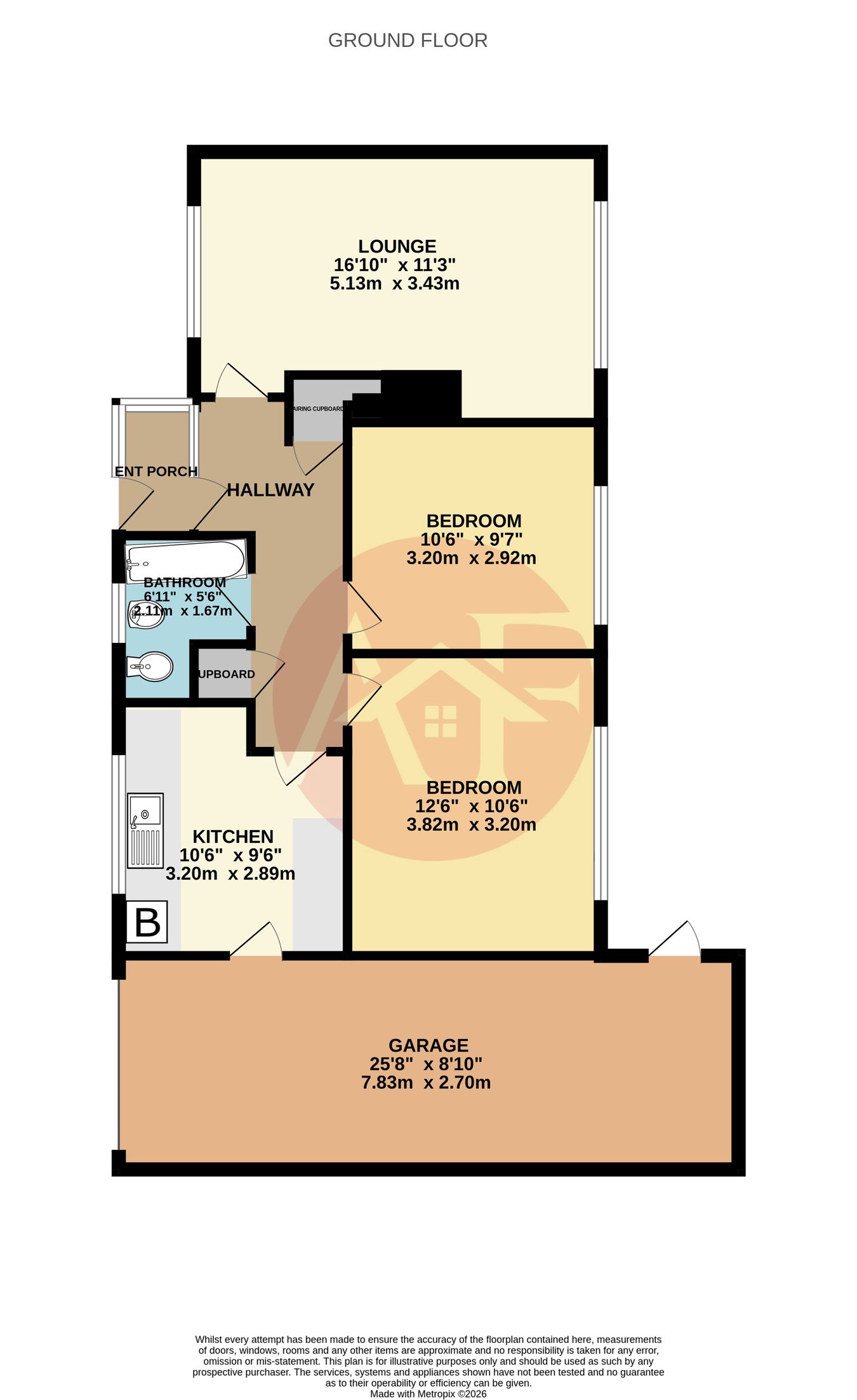 34 Westfield Drive, Burnham On Sea, Somerset floorplan