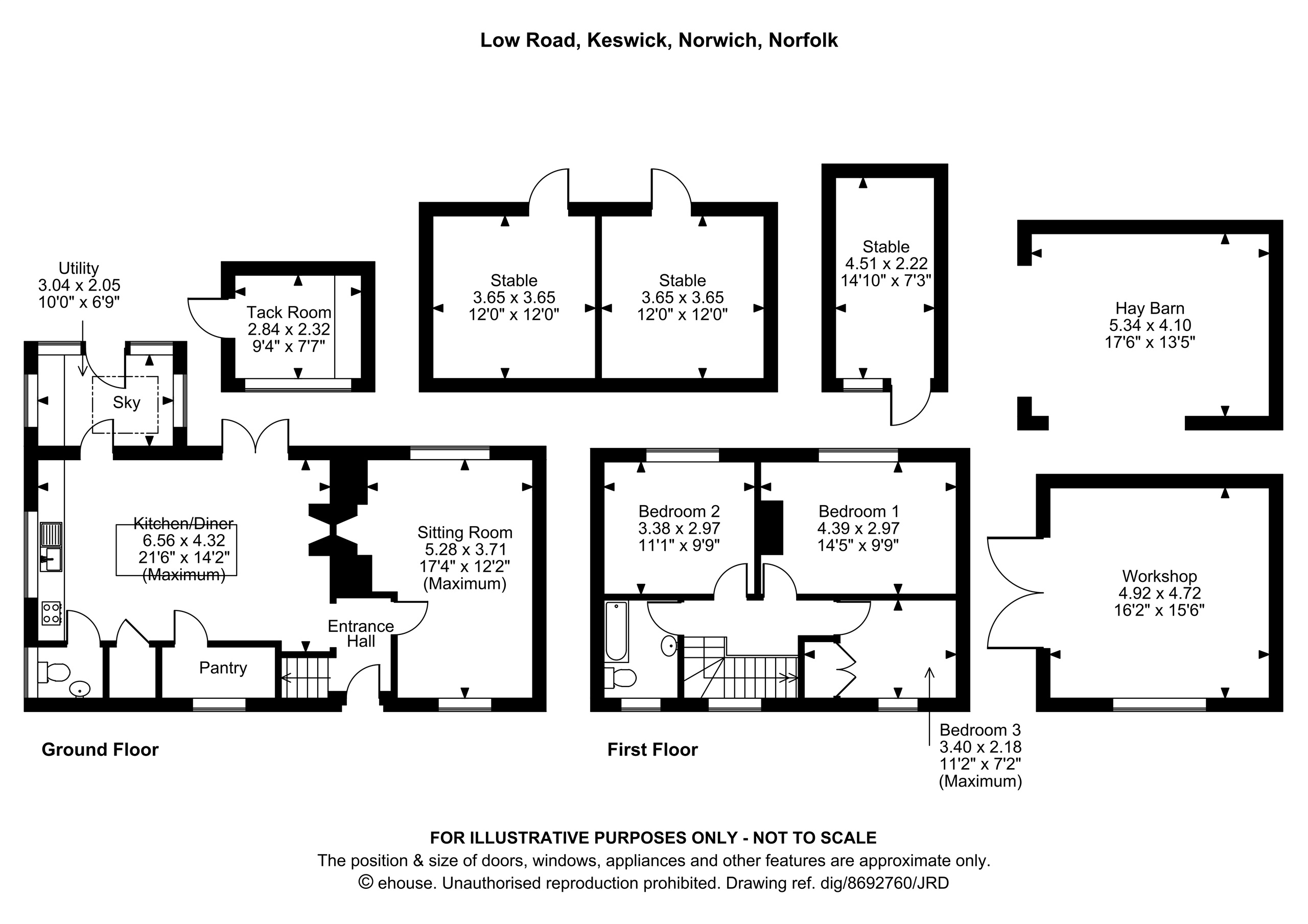 27, Low Road, Norwich floorplan
