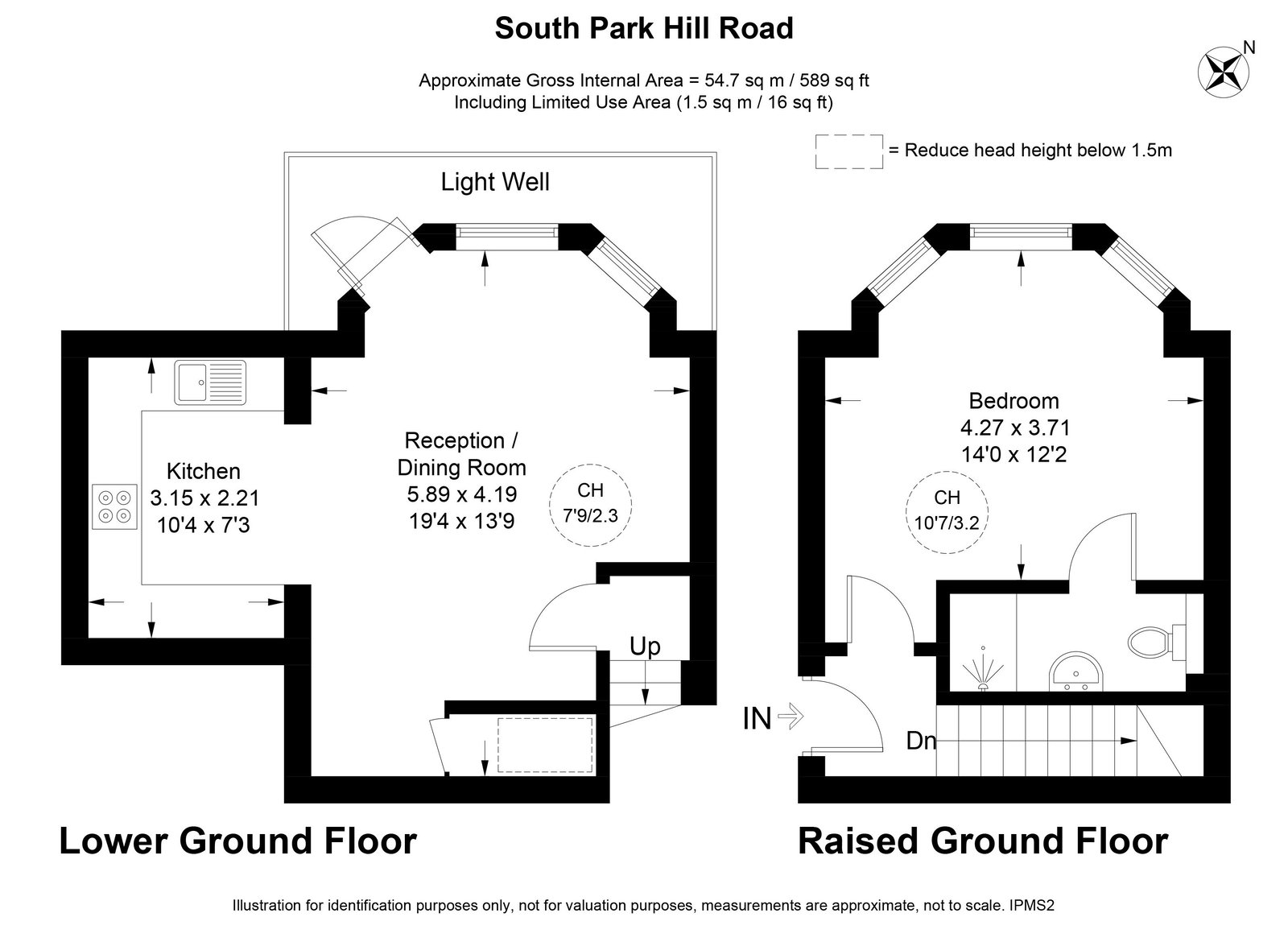 South Park Hill Road, South Croydon floorplan