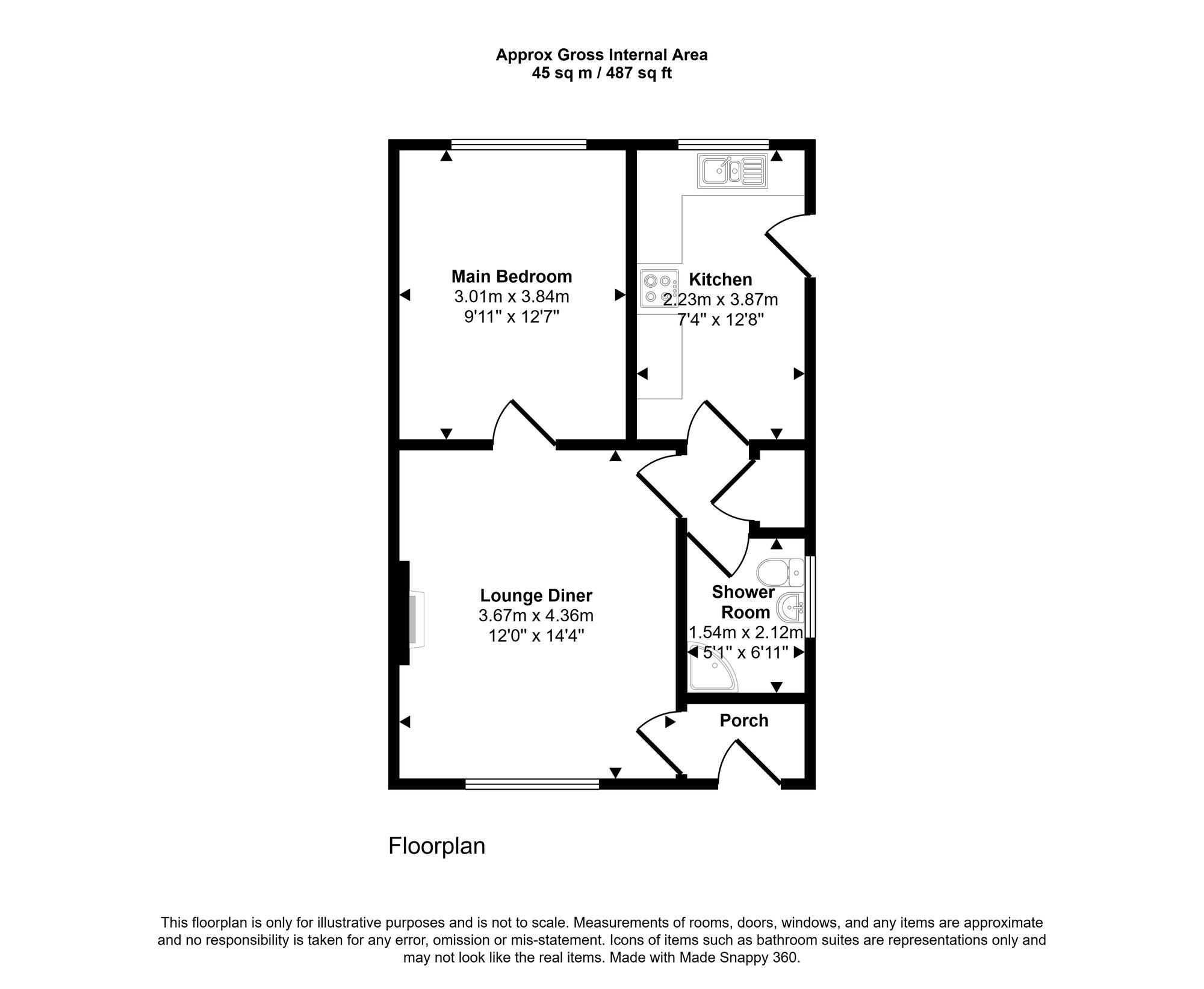 1a Stanley Street, Wigan floorplan