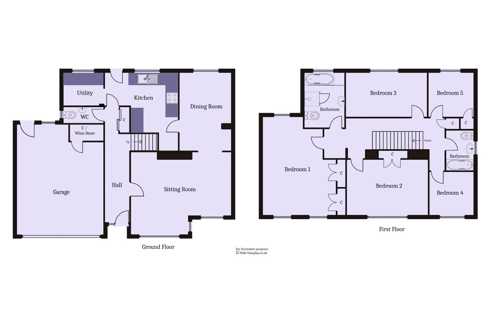 1, The Paddocks, Penarth floorplan