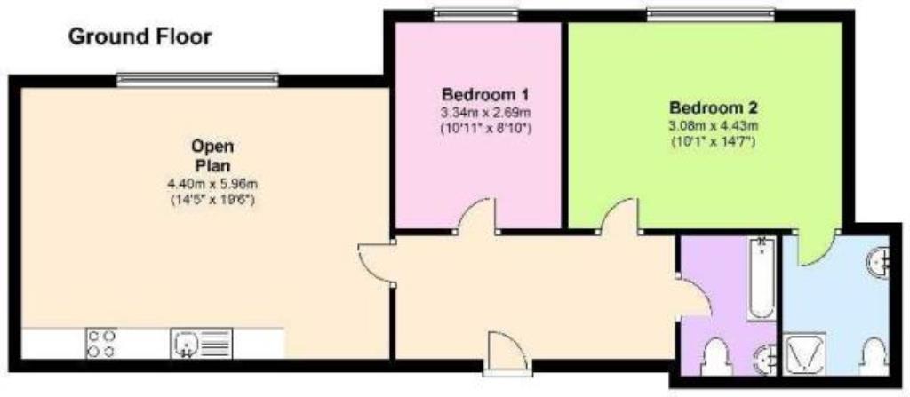 317, The Gatehaus, Bradford floorplan