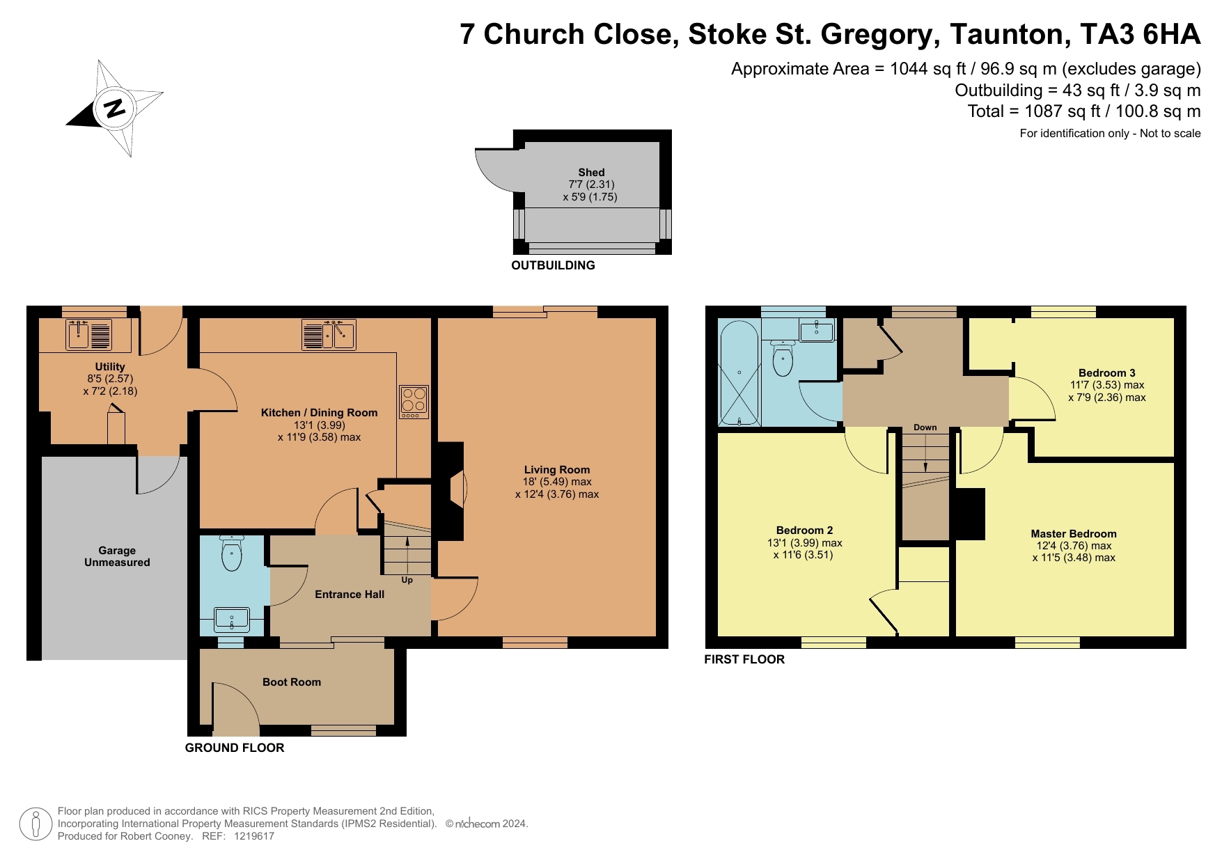 7 Church Close, Taunton floorplan