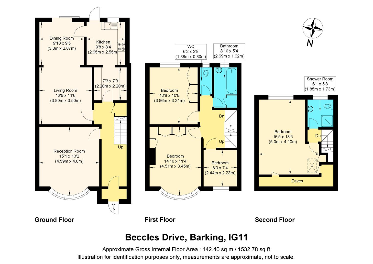 88, Beccles Drive, Barking floorplan