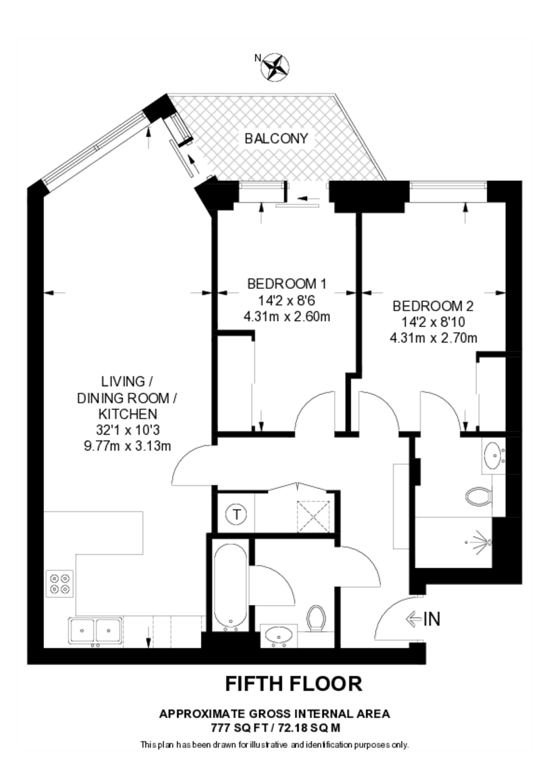 Ensign House, Battersea floorplan