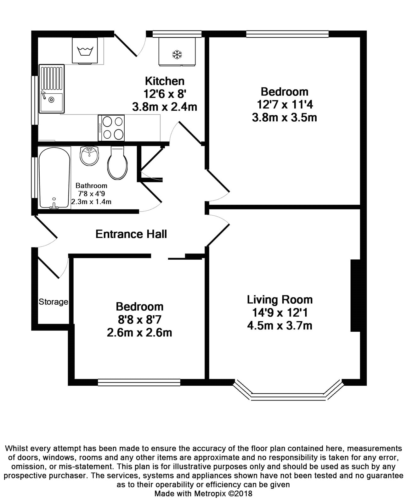 15, Fulham Close, Uxbridge floorplan