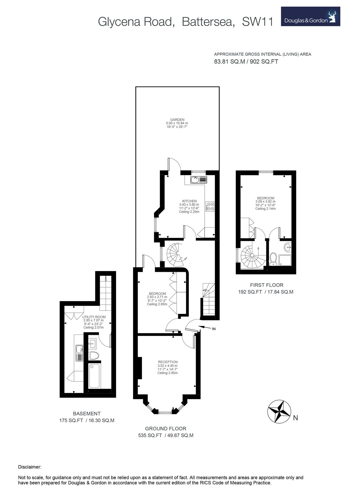 2 Bedrooms Flat to rent in Glycena Road, London SW11