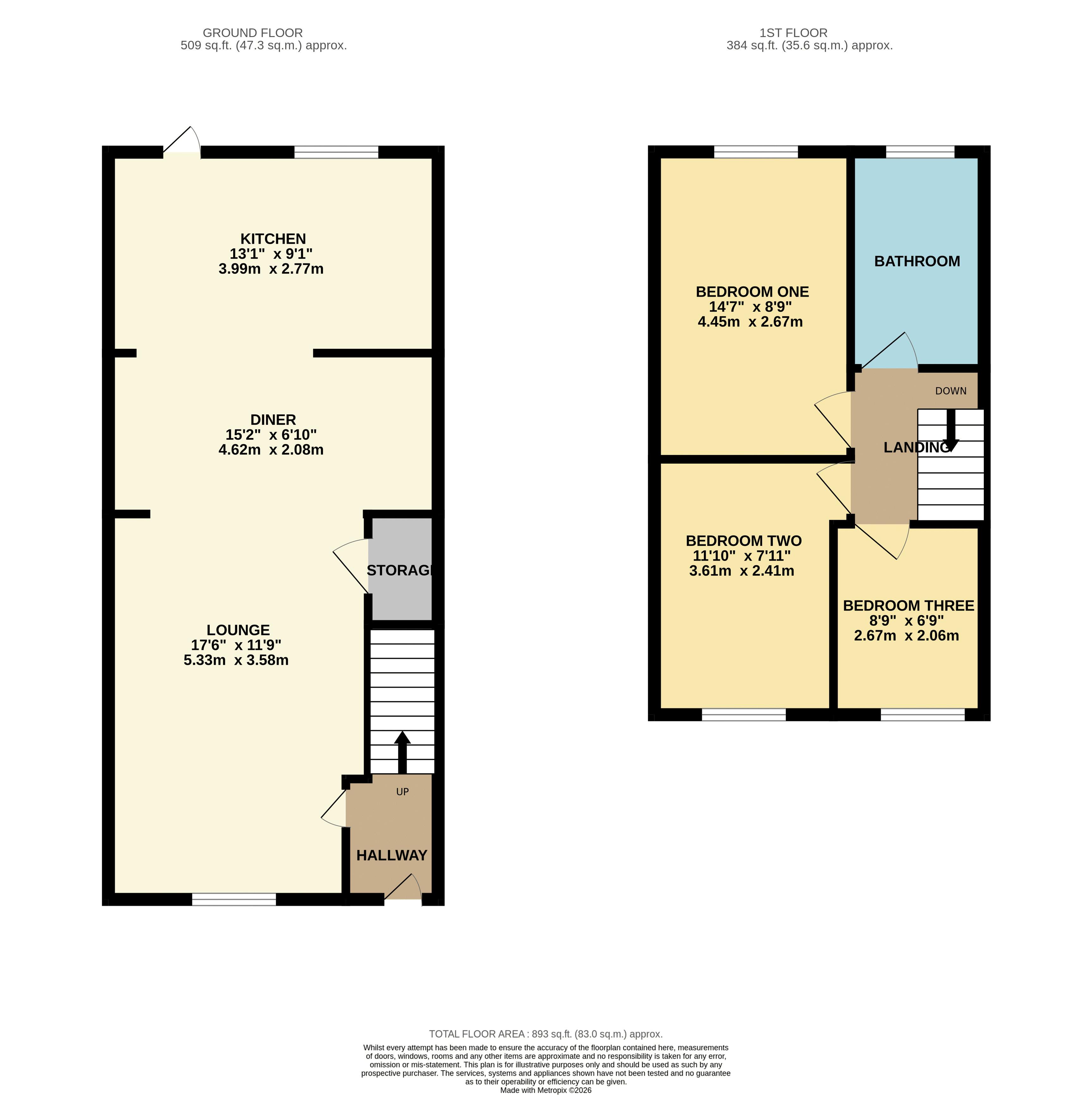 11, Macers Lane, Broxbourne floorplan