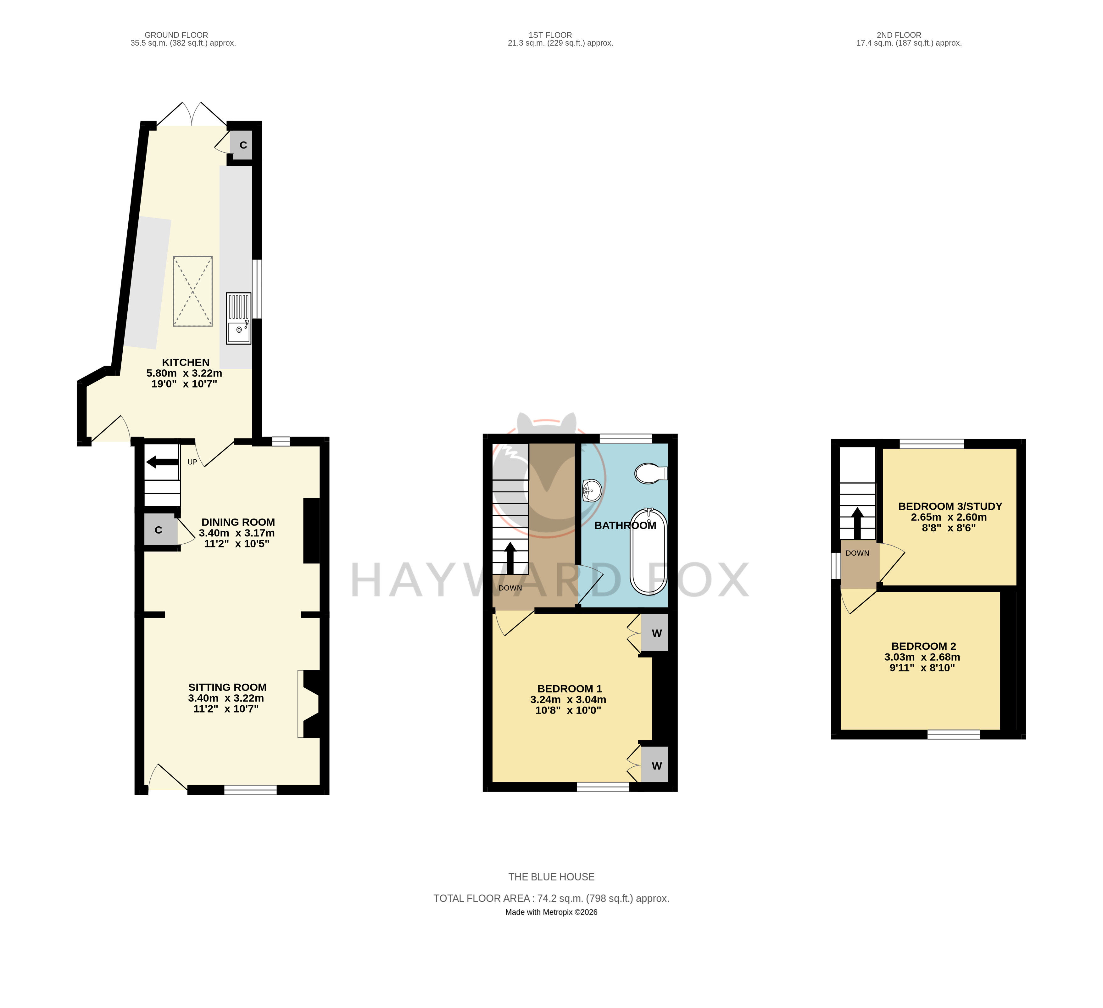 The Blue House, 5, Southampton Road, Hampshire floorplan