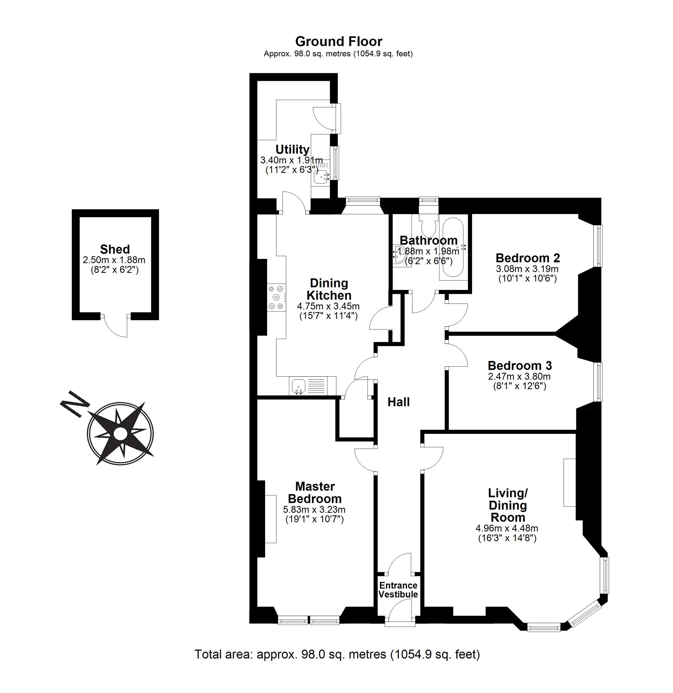3 Bedrooms Flat for sale in 11 Claremont Road, Leith Links EH6