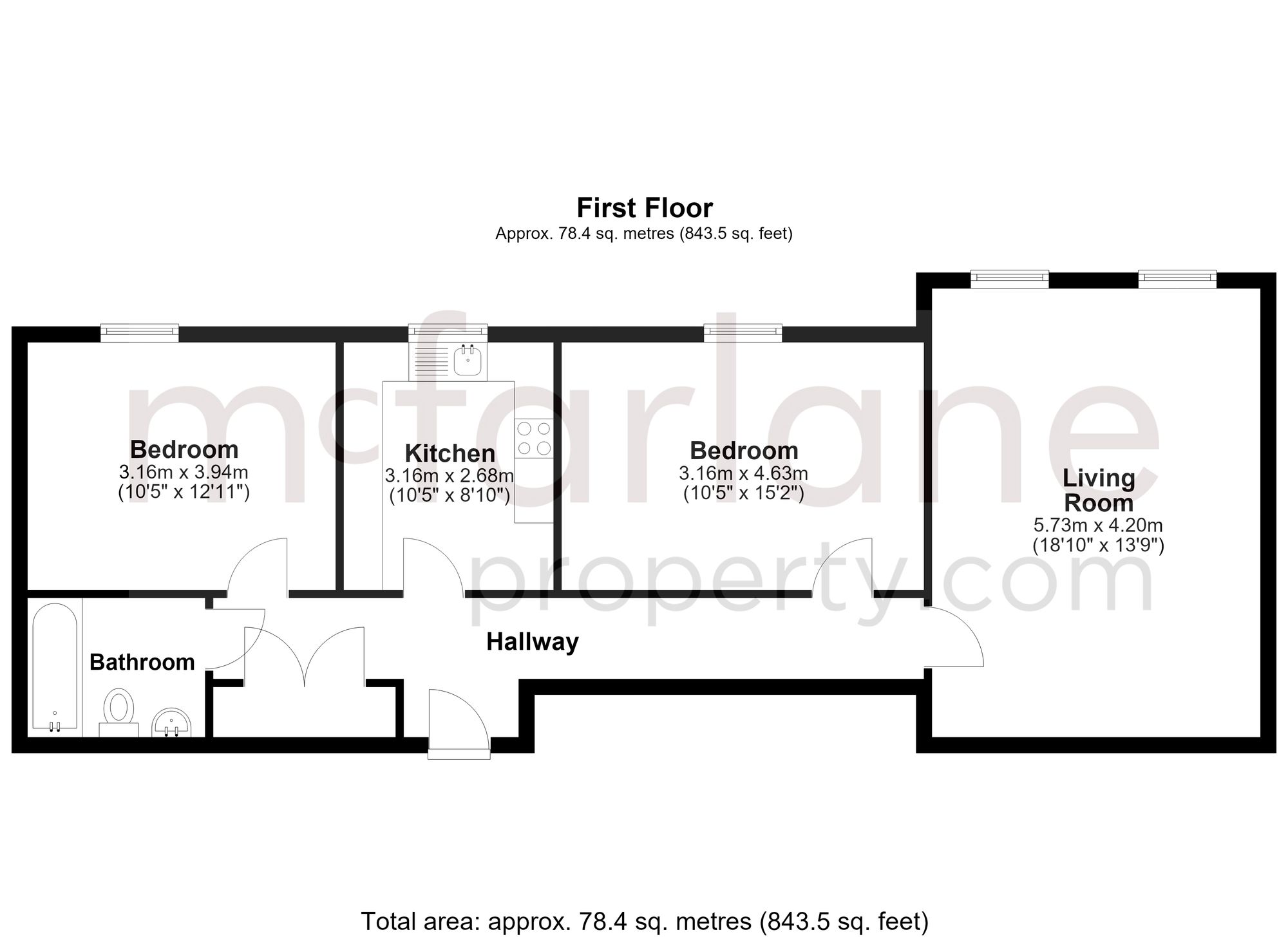 2 Thomas Edward Coard Building Cricklade Road, Swindon floorplan