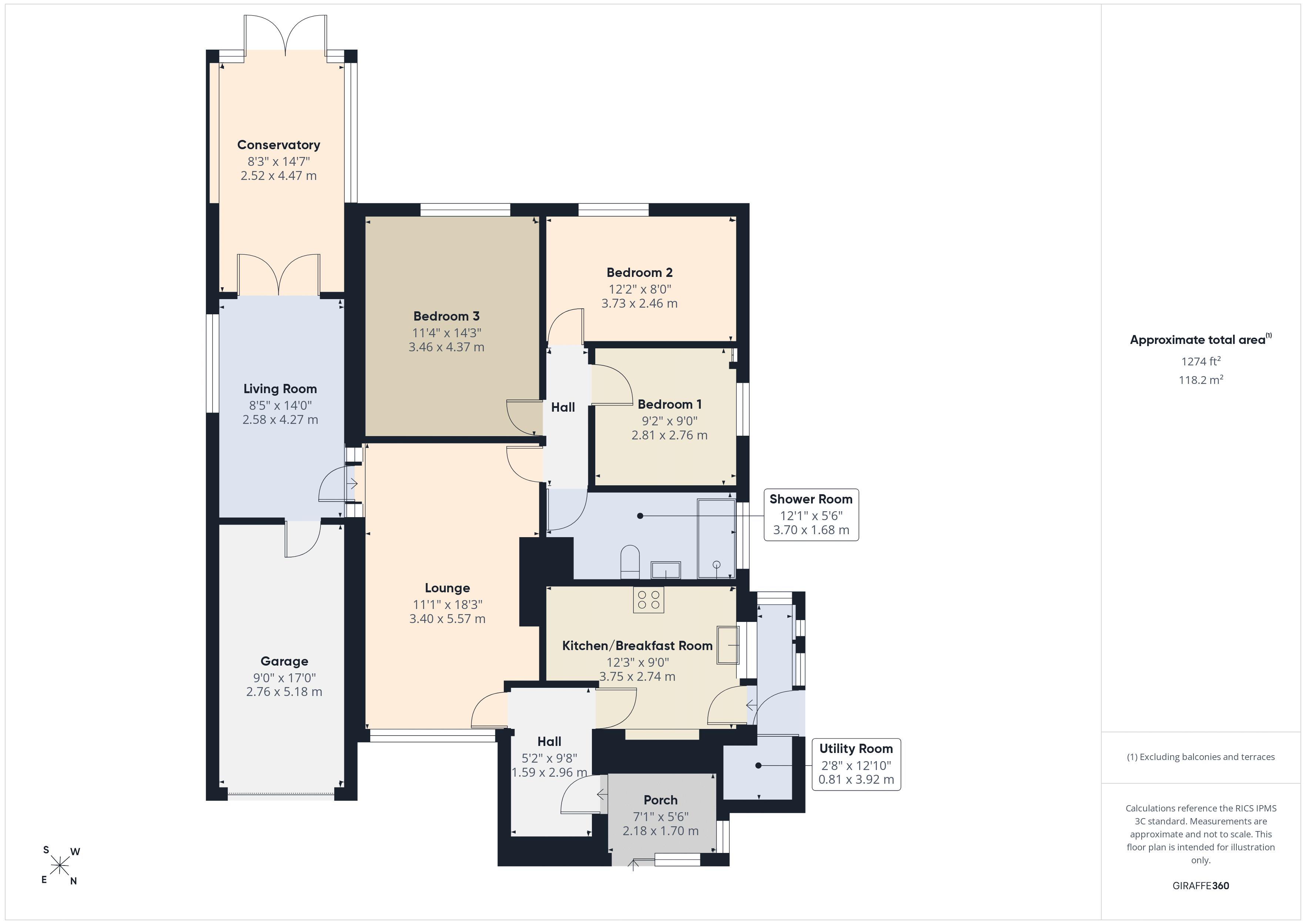 No 4, Glan yr Ystrad, Ferryside floorplan