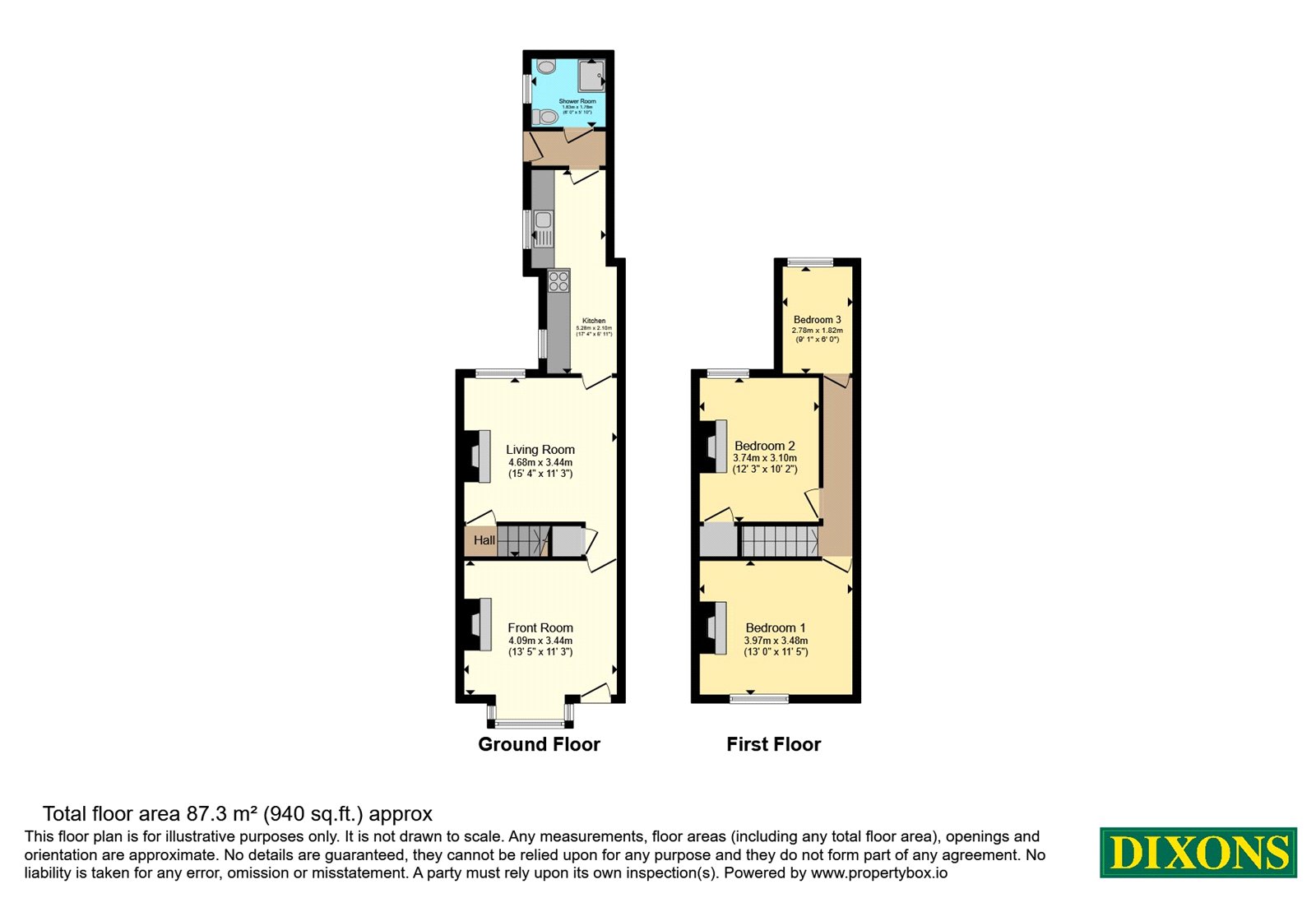 13, Roderick Road, West Midlands floorplan