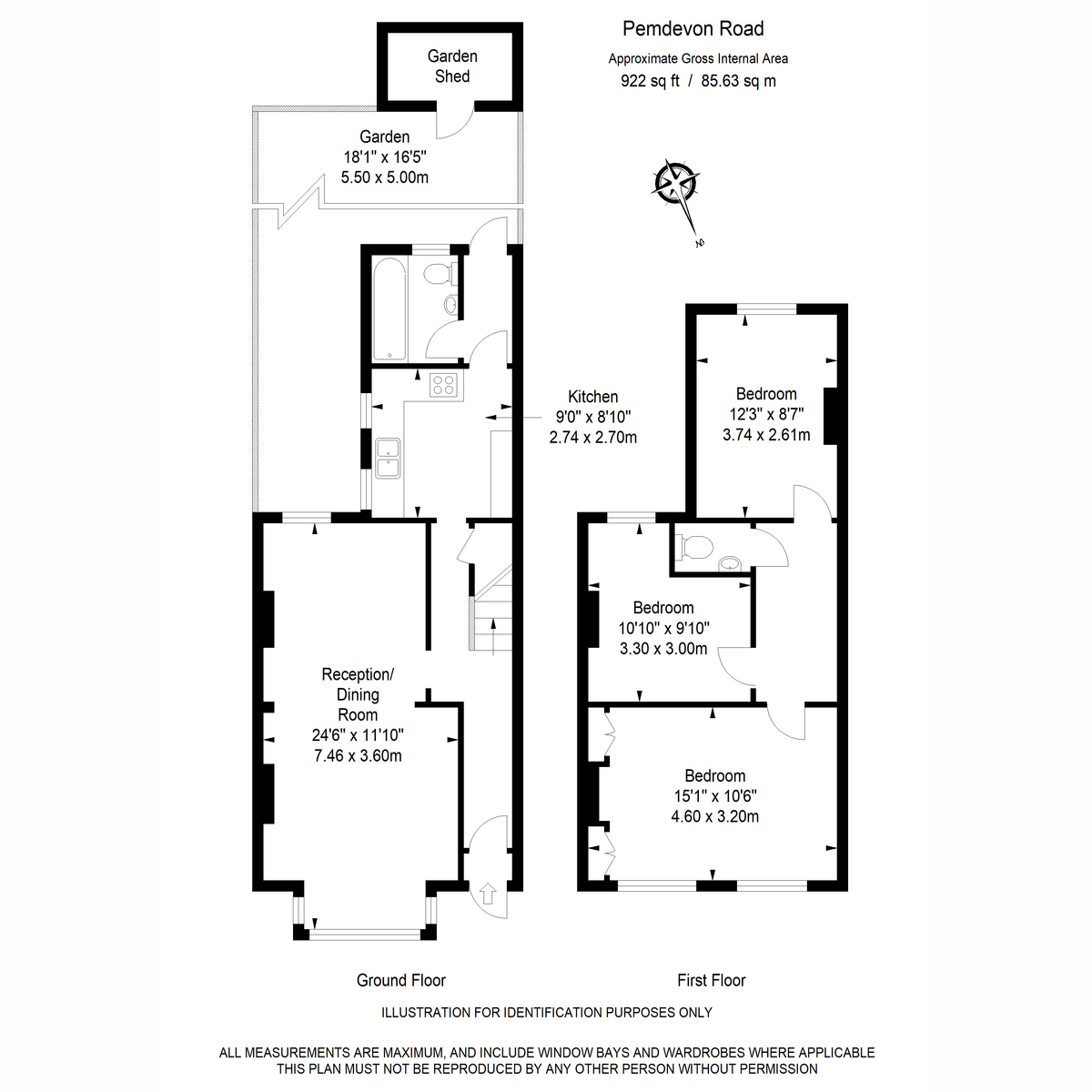 1, Pemdevon Road, London floorplan