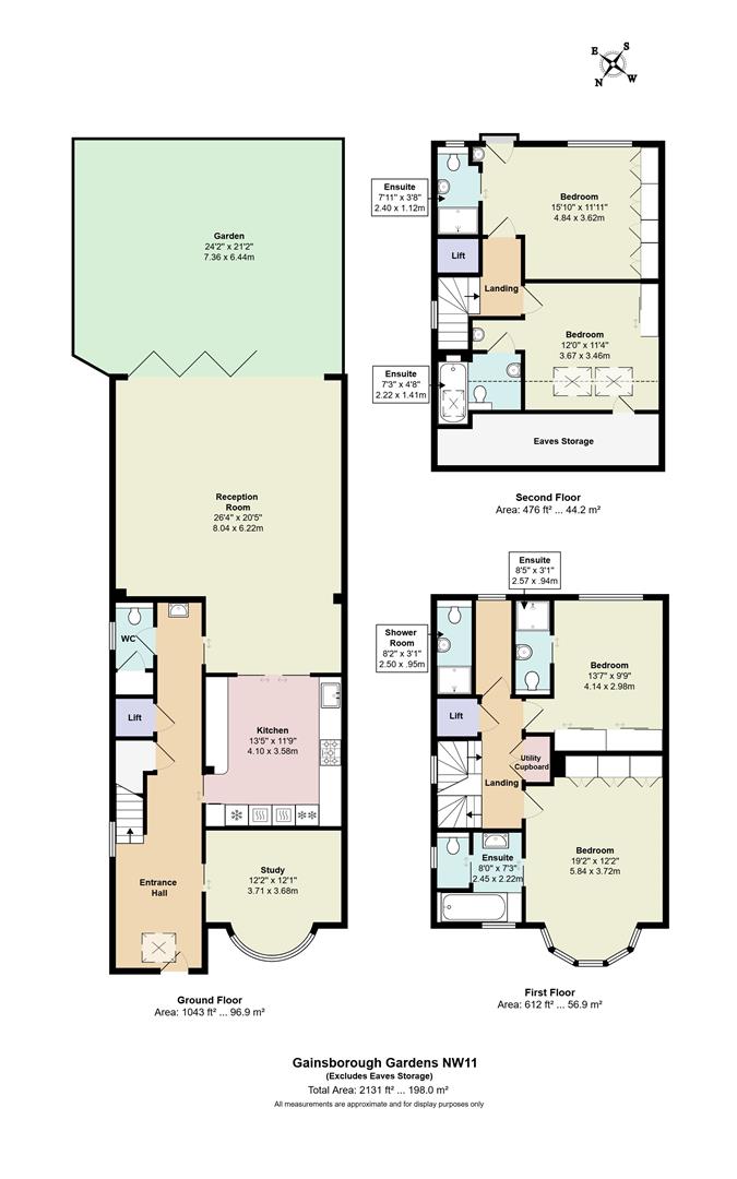 13, Gainsborough Gardens, London floorplan