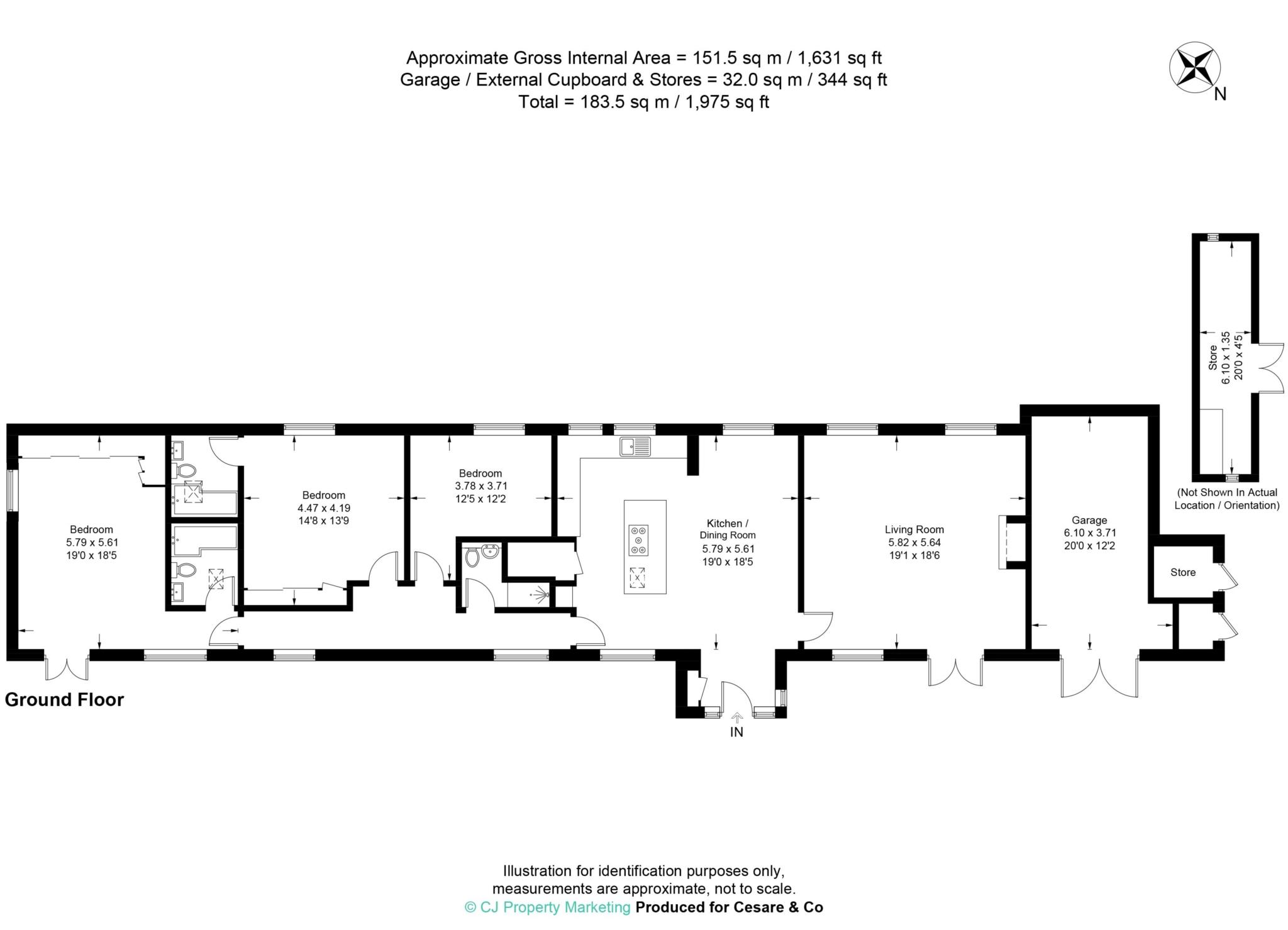 3, Rosebery Mews, Leighton Buzzard floorplan