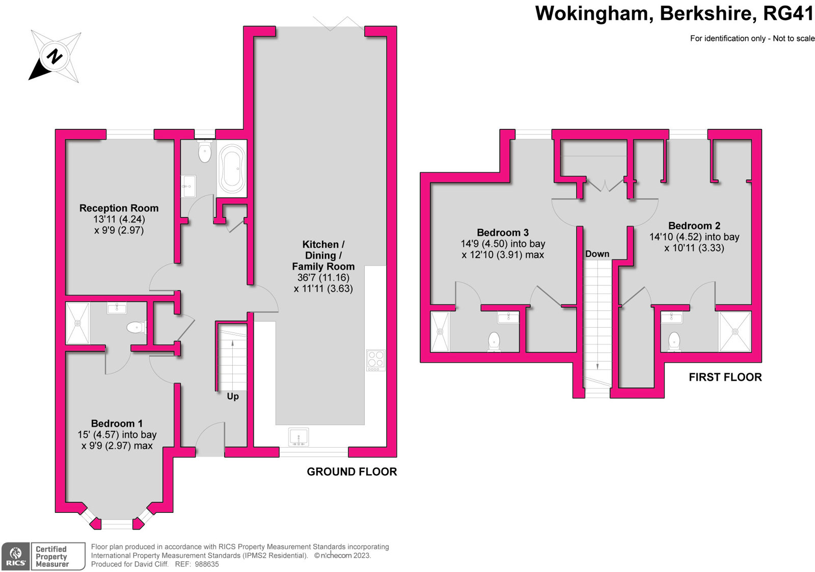 Dowles Barn Close, Barkham, Wokingham, Berkshire RG41, 3 bedroom
