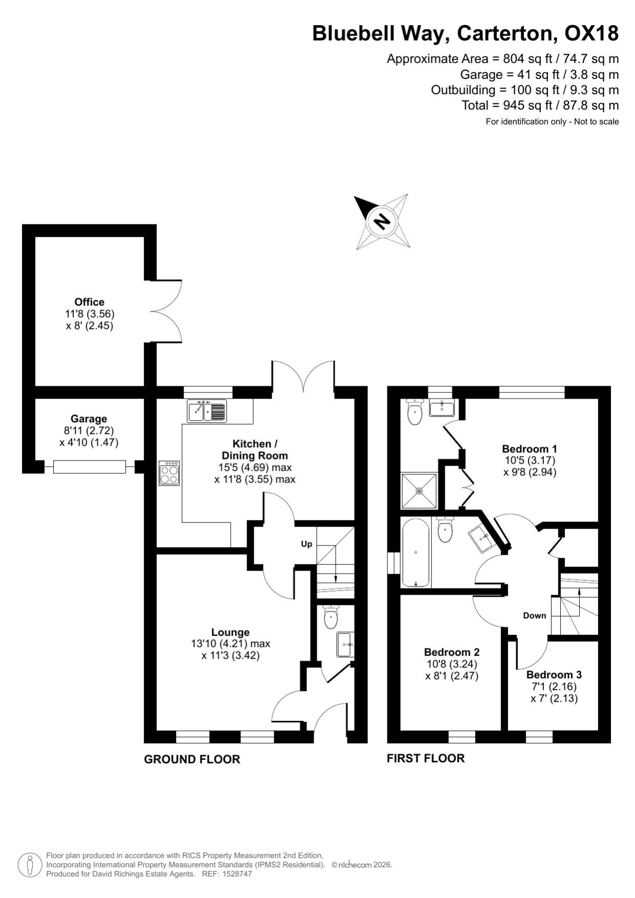 92, Bluebell Way, Carterton floorplan