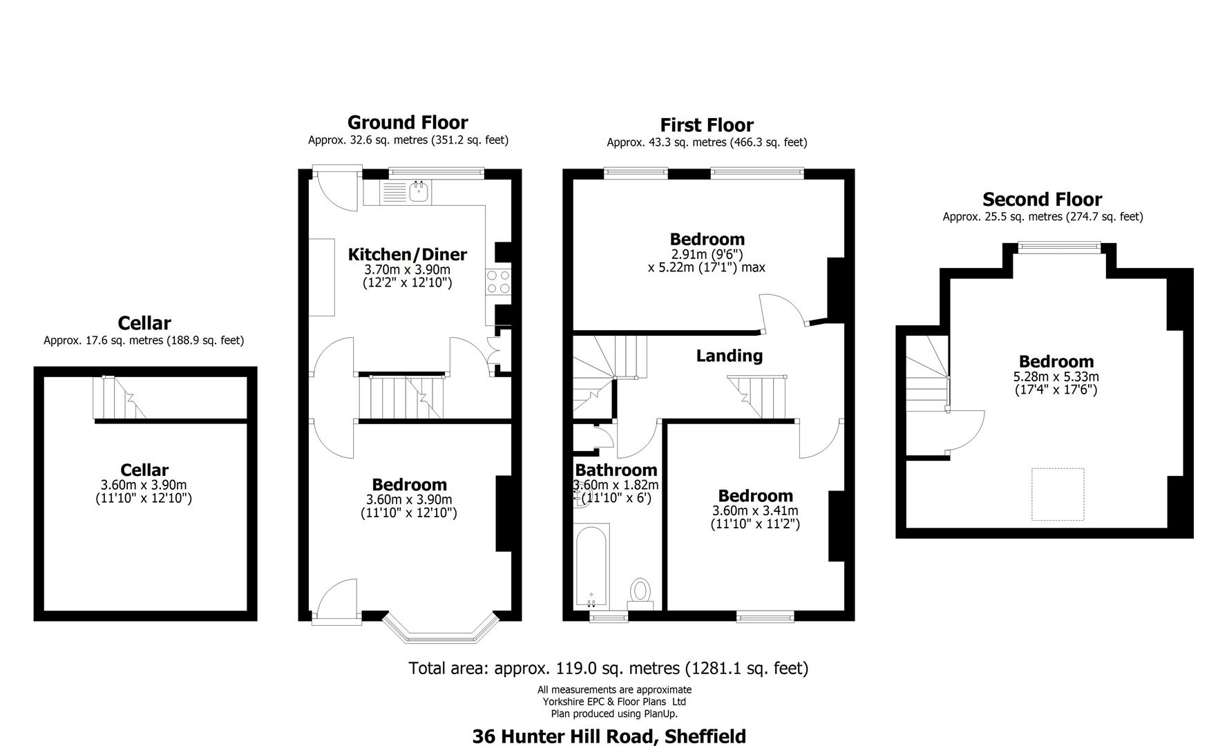 Hunter Hill Road, Sheffield floorplan