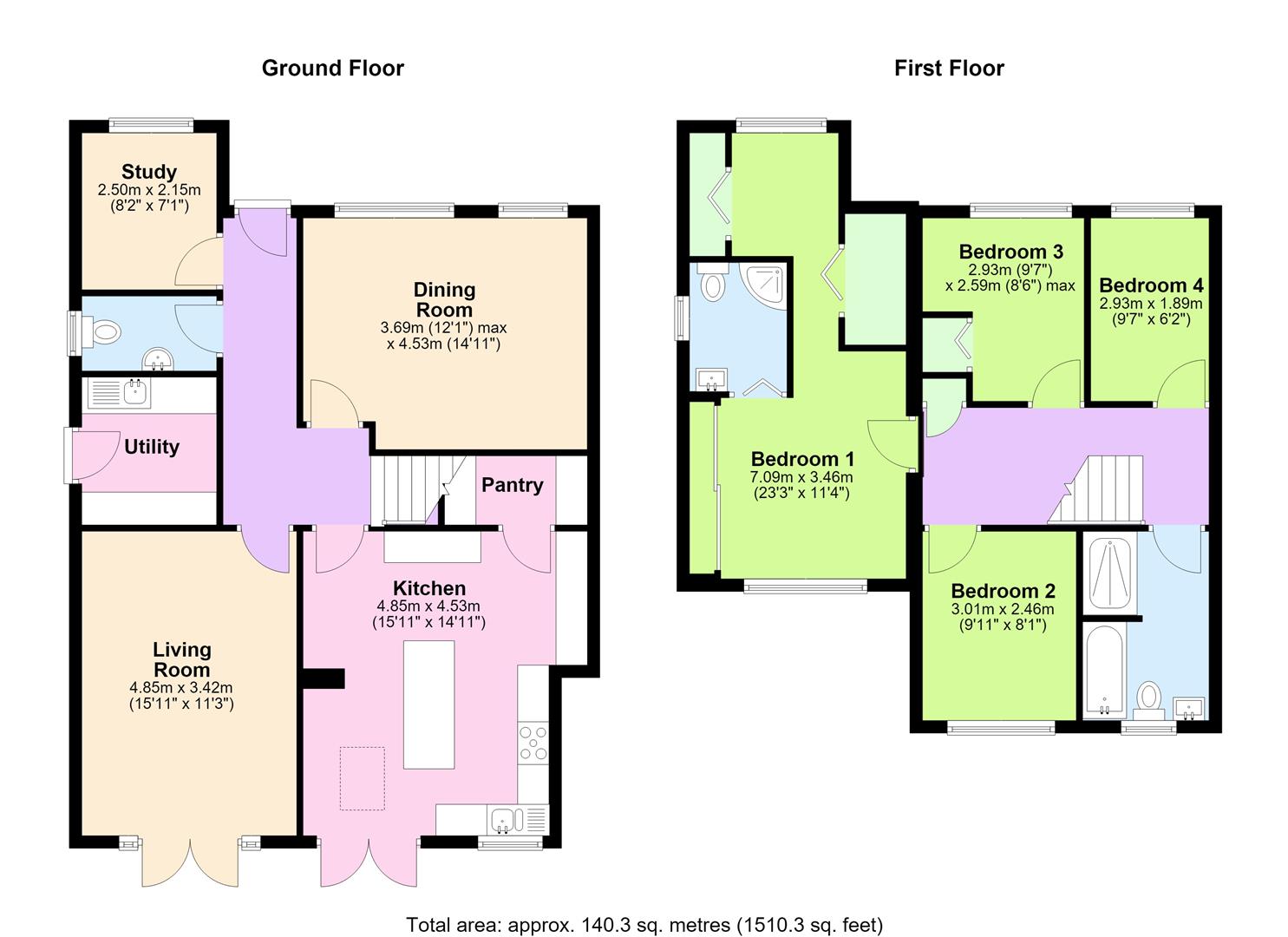 8, Hopton Close, Hereford floorplan