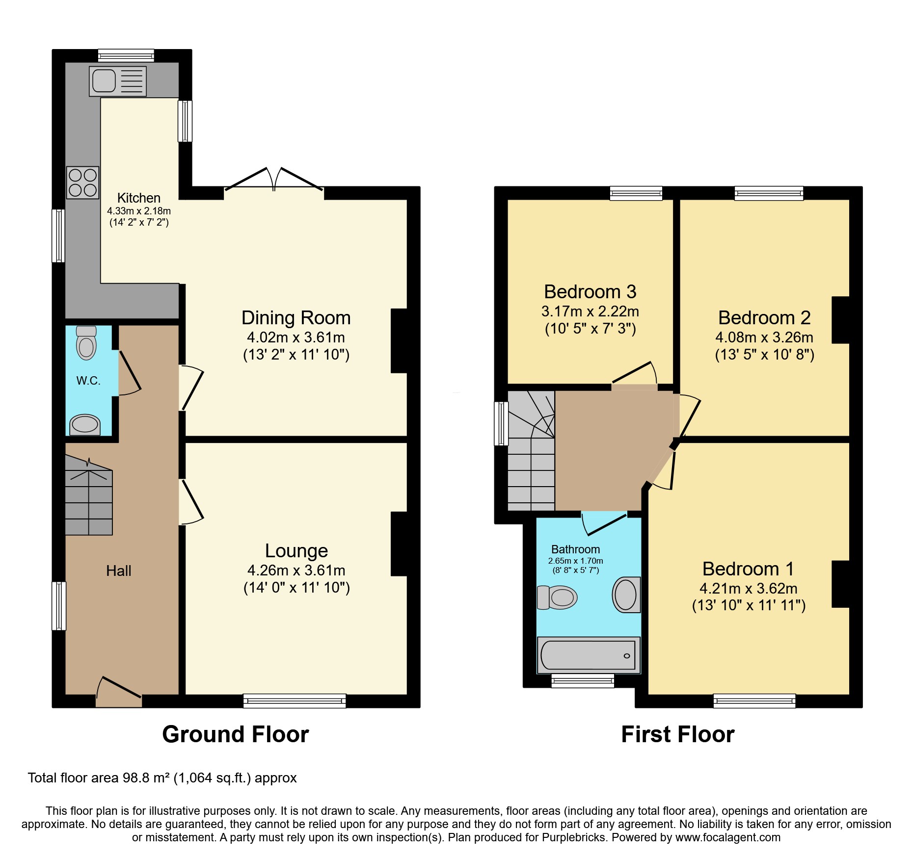 31, Shaftesbury Avenue, Ashgate, Chesterfield floorplan