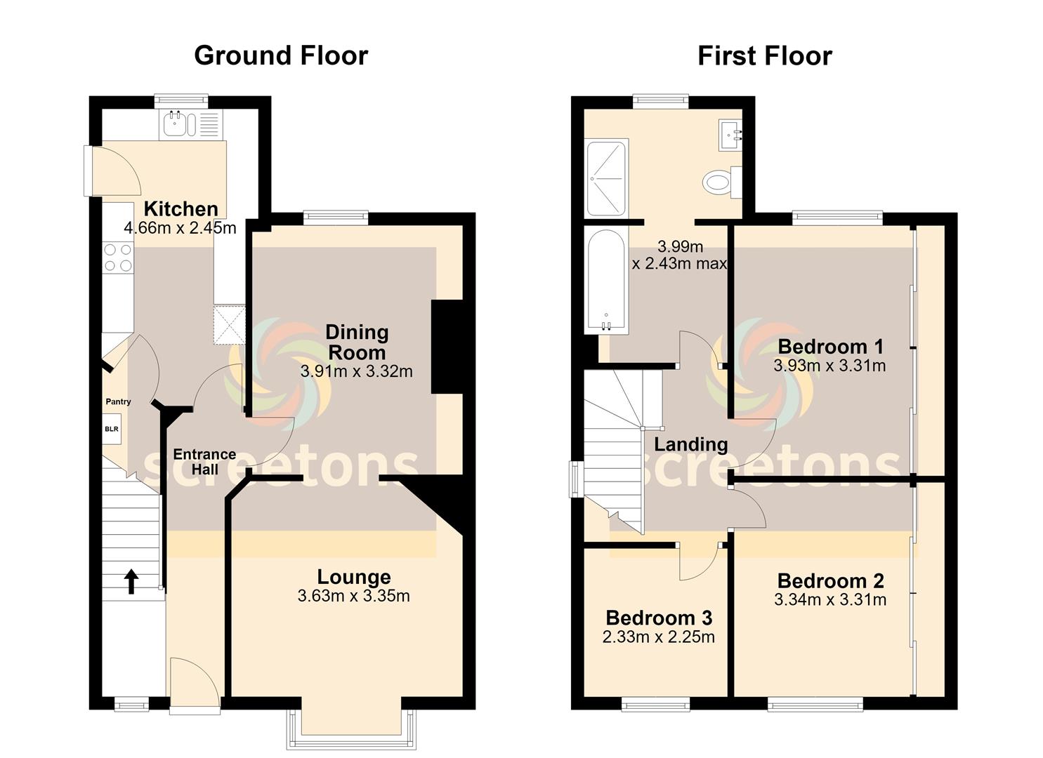 Ellison Street, Thorne floorplan