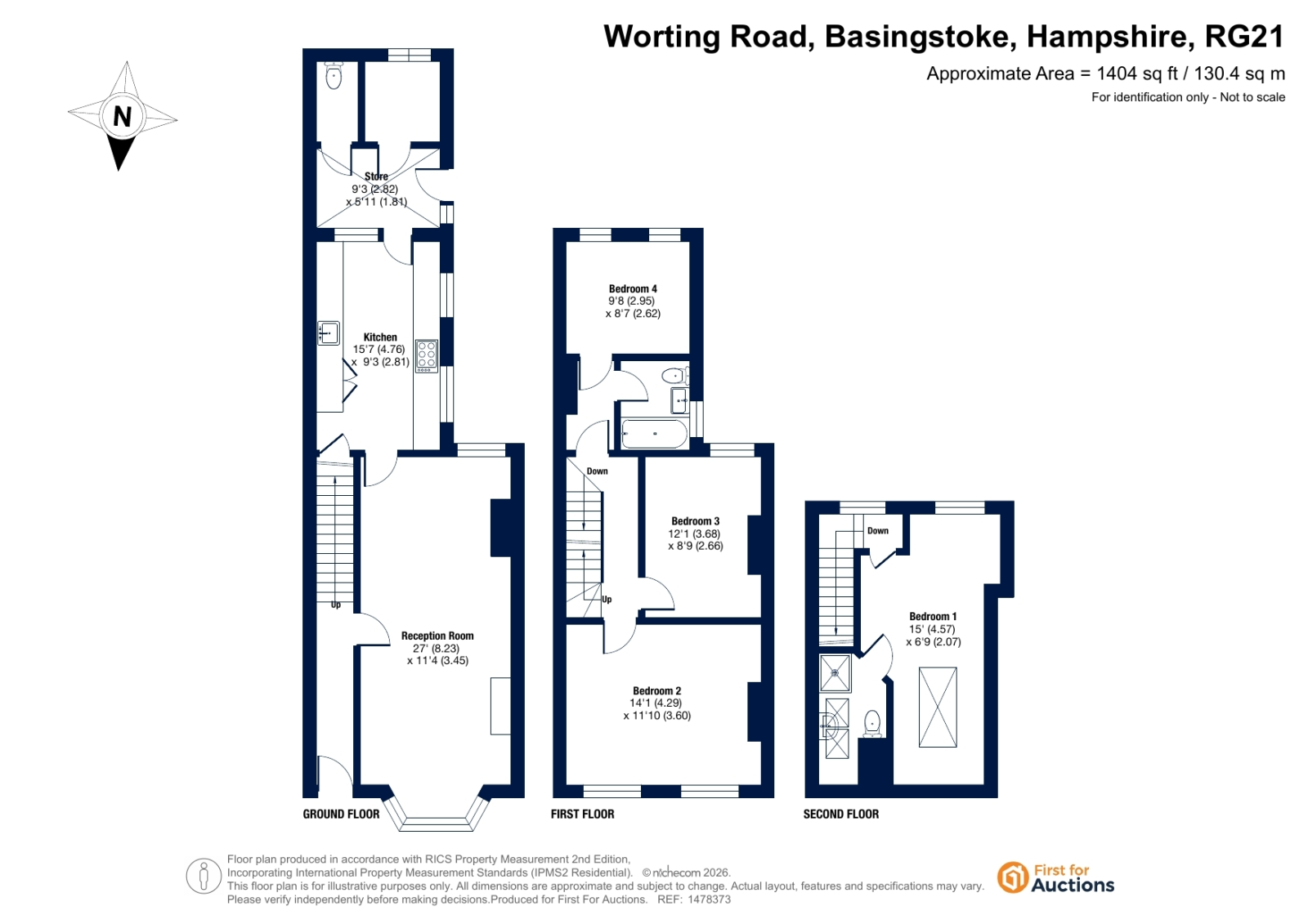 85, Worting Road, Hampshire floorplan