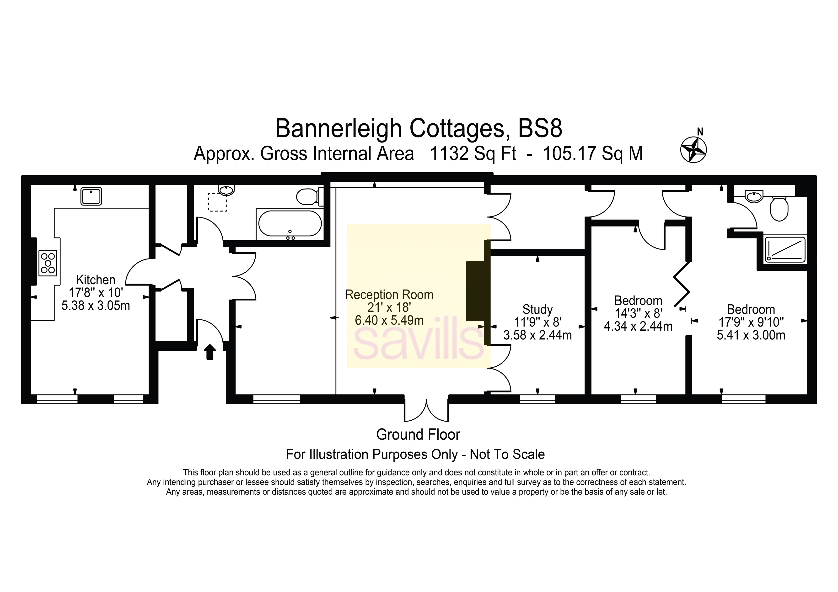 Ground Floor Flat, 2, Bannerleigh Cottages, Bristol floorplan