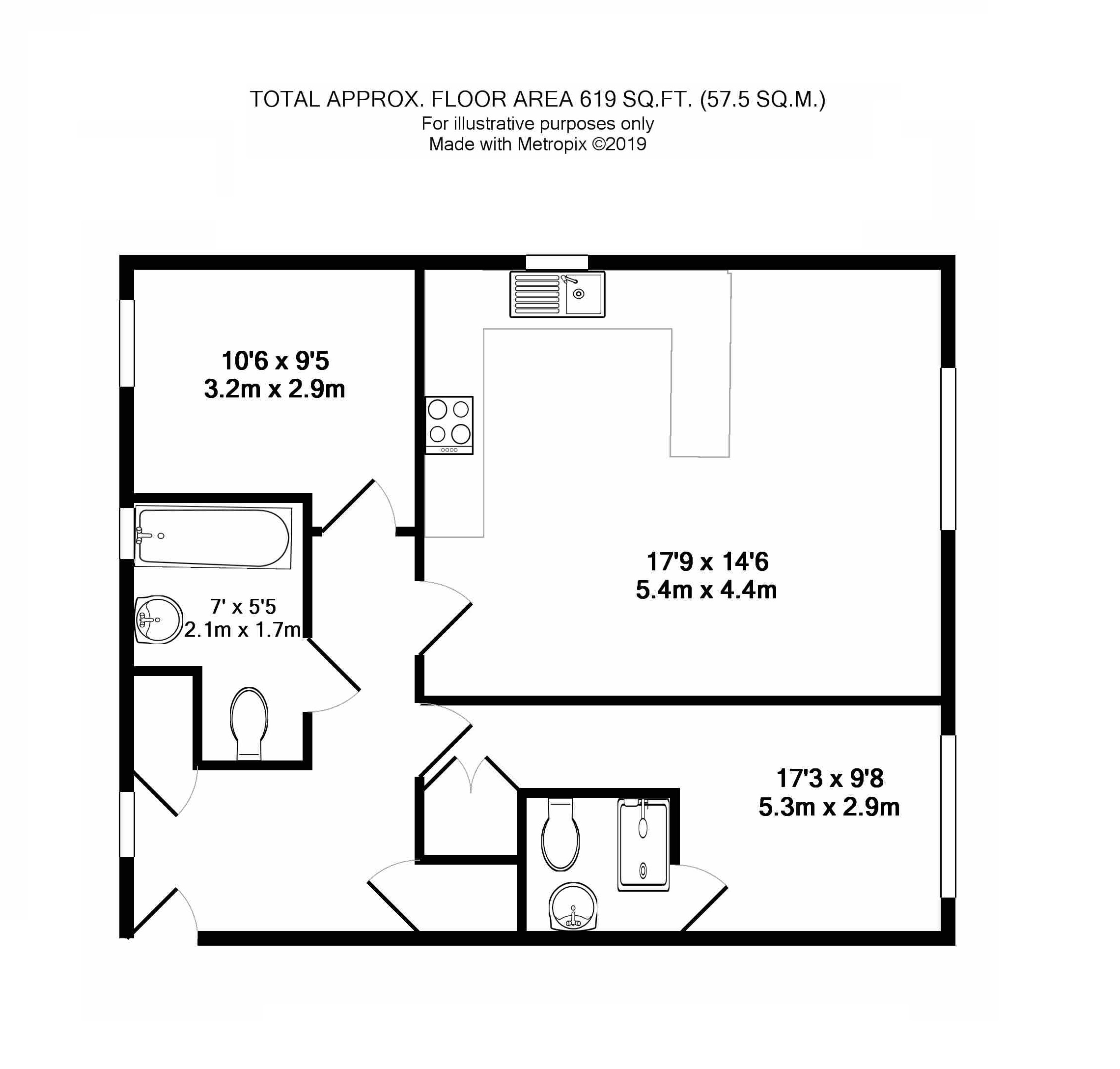 2 Bedrooms Flat for sale in Royal Victoria Park, Bristol BS10