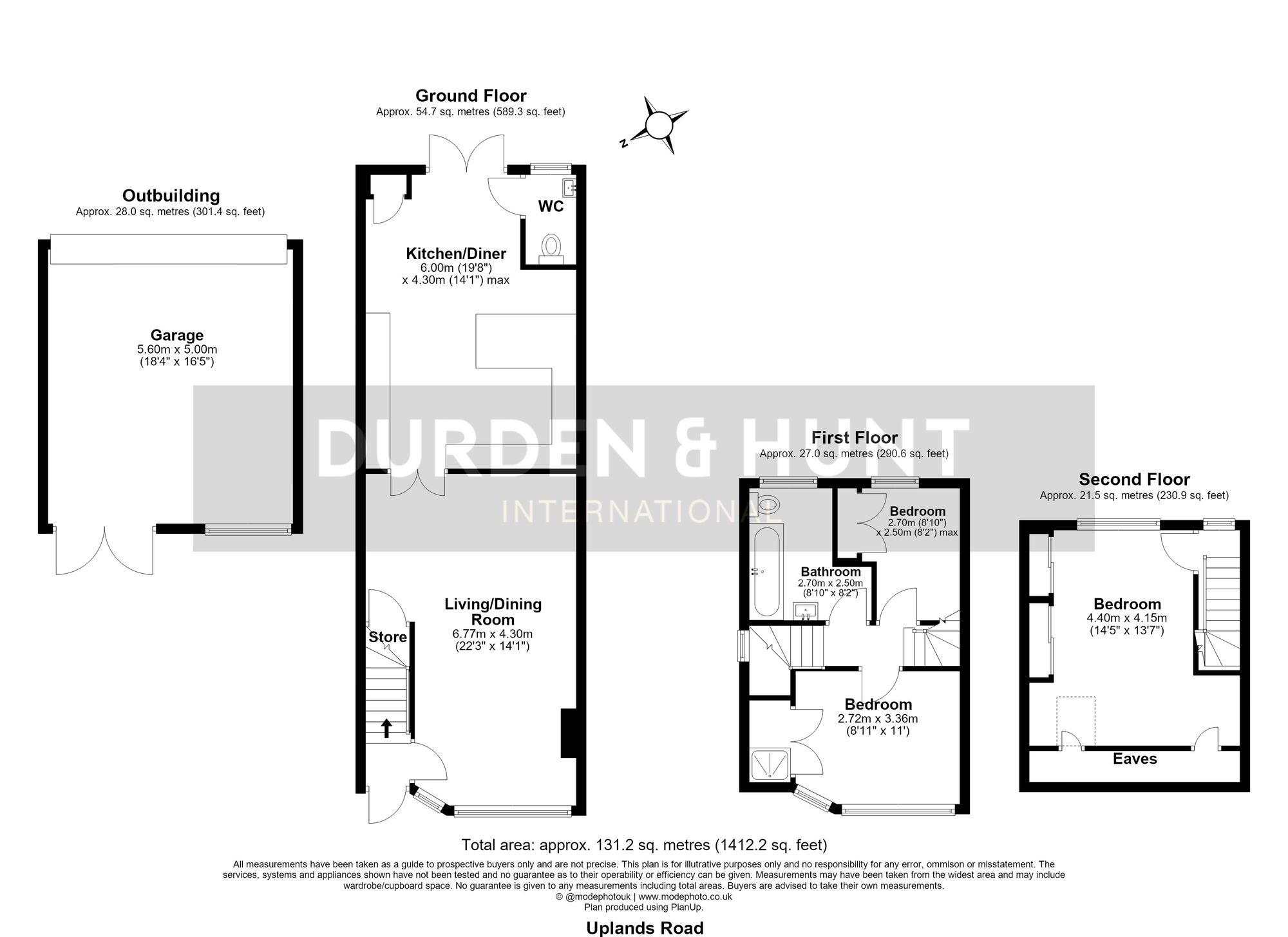 2 Uplands Road, Woodford Green floorplan