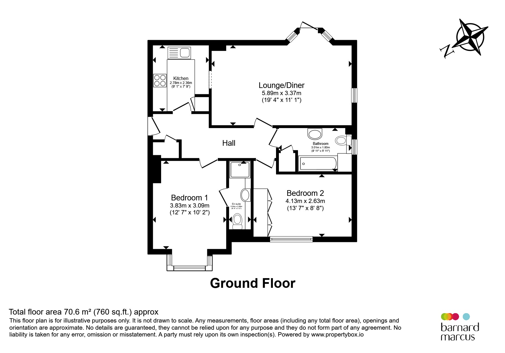 Flat 20, Kingswood Grange, Babylon Lane, Tadworth floorplan