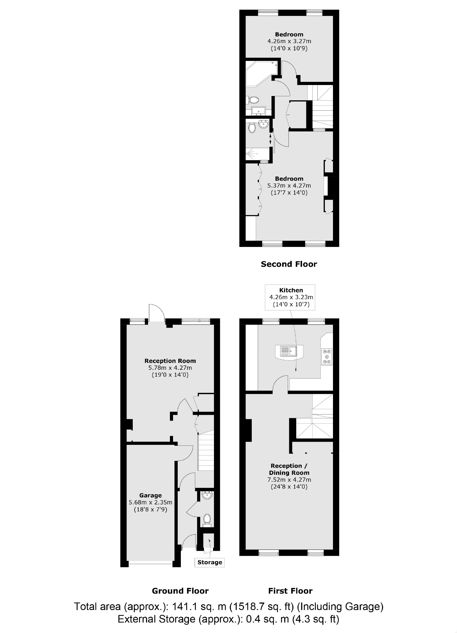 72, Broom Park, Teddington floorplan