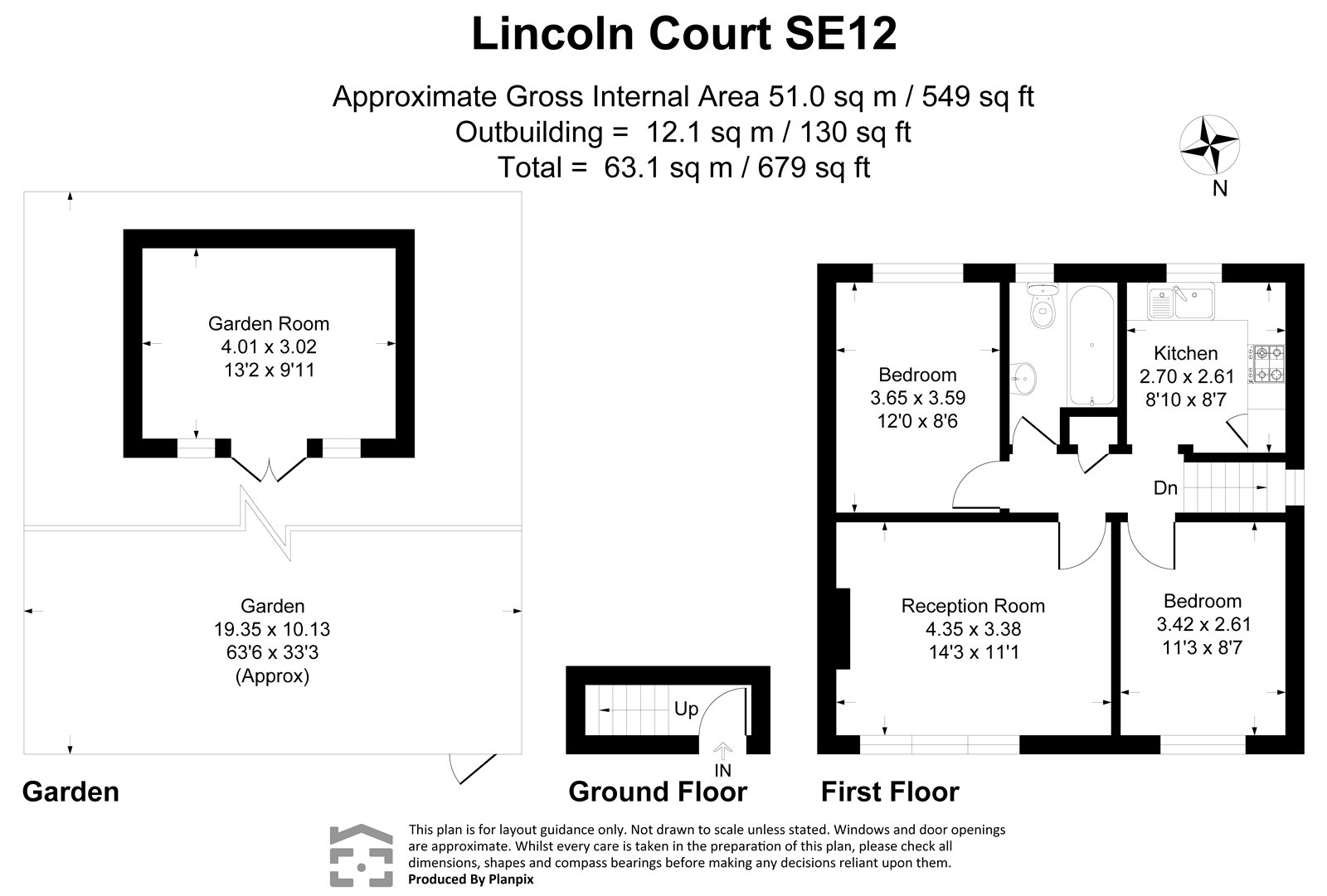 12 Lincoln Court,, Chinbrook Road, Lewisham floorplan