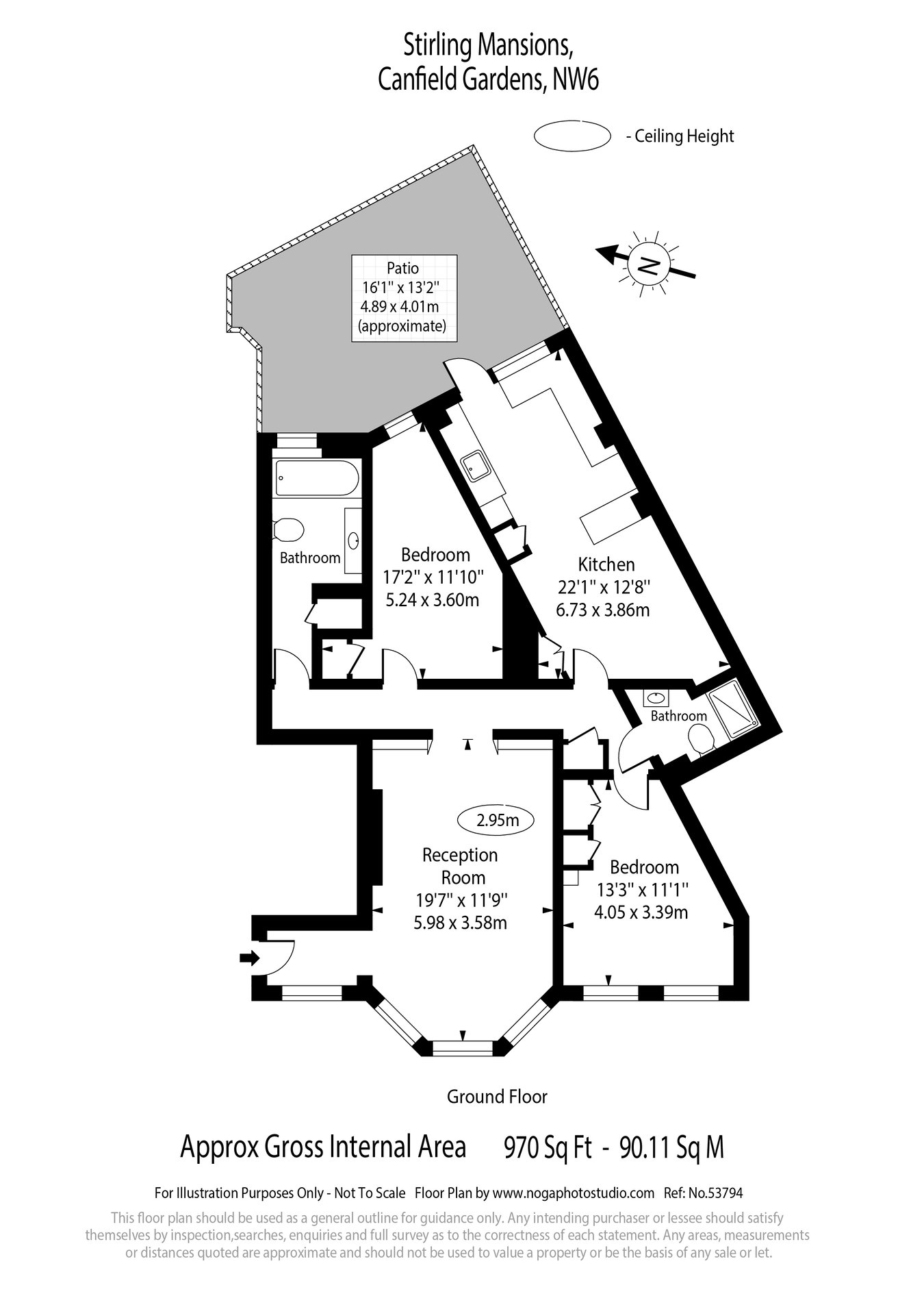 Stirling Mansions, Stirling Mansions, Canfield Gardens, South Hampstead floorplan