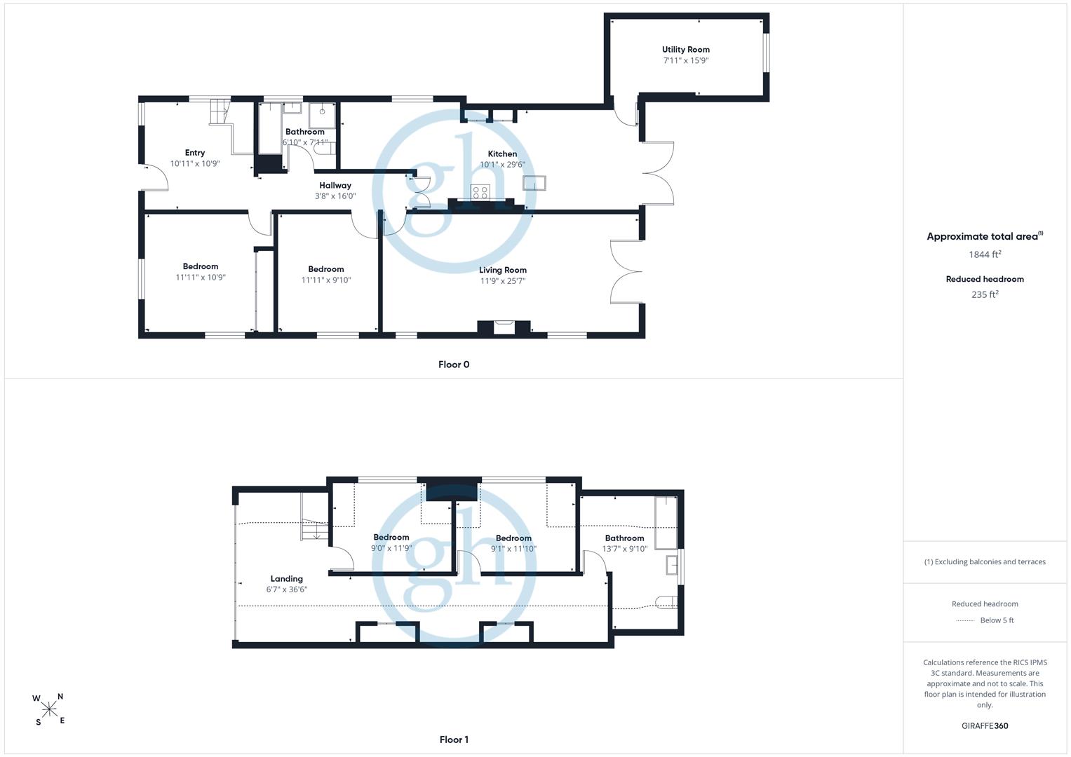 18, Copthall Road East, Middlesex floorplan