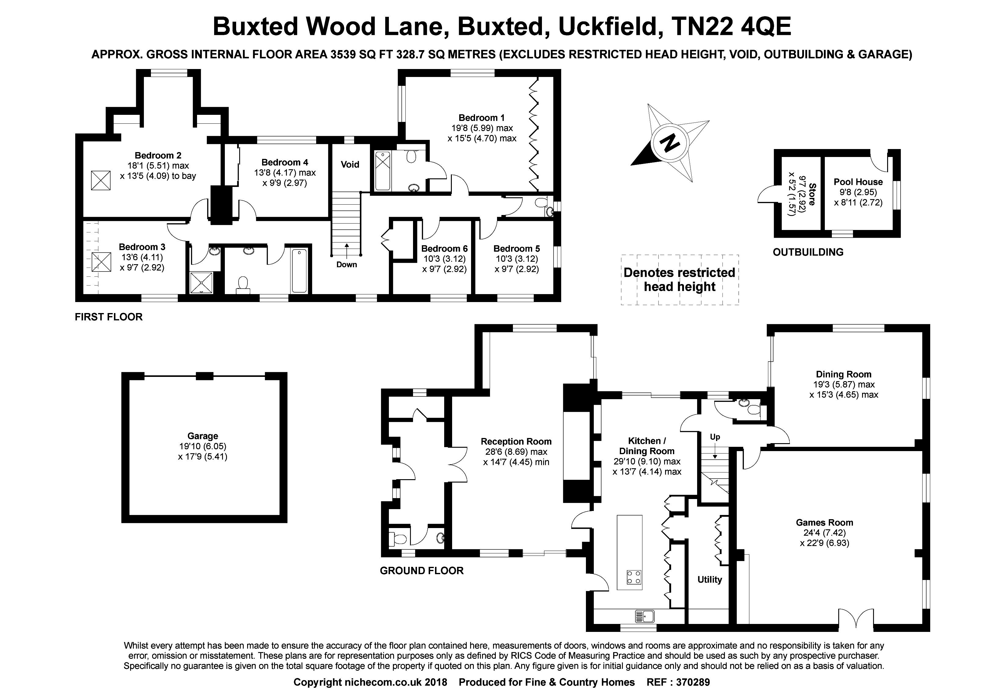 6 Bedrooms Detached house for sale in Buxted Wood Lane, Buxted, Uckfield TN22