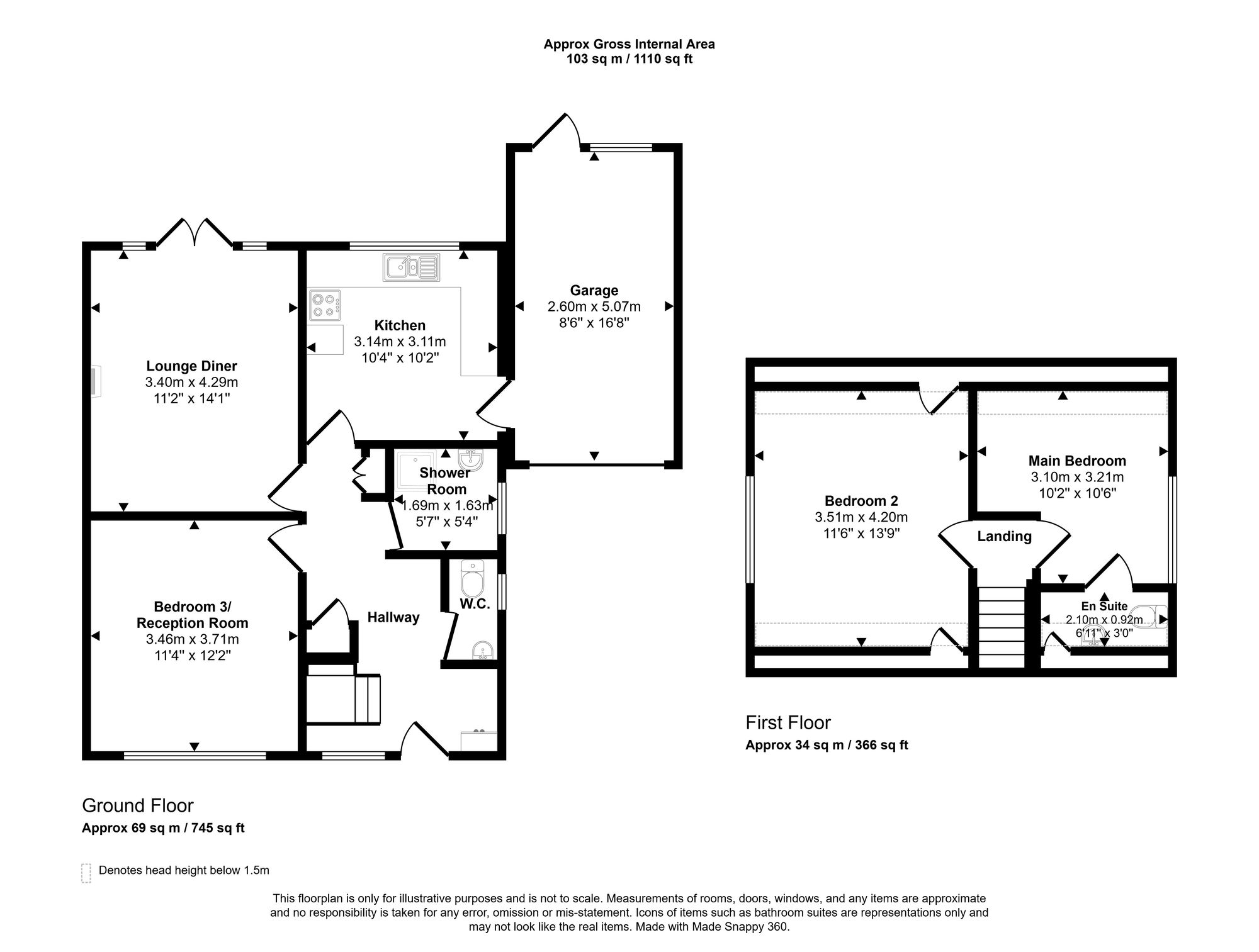 15 Fern Close, Wigan floorplan