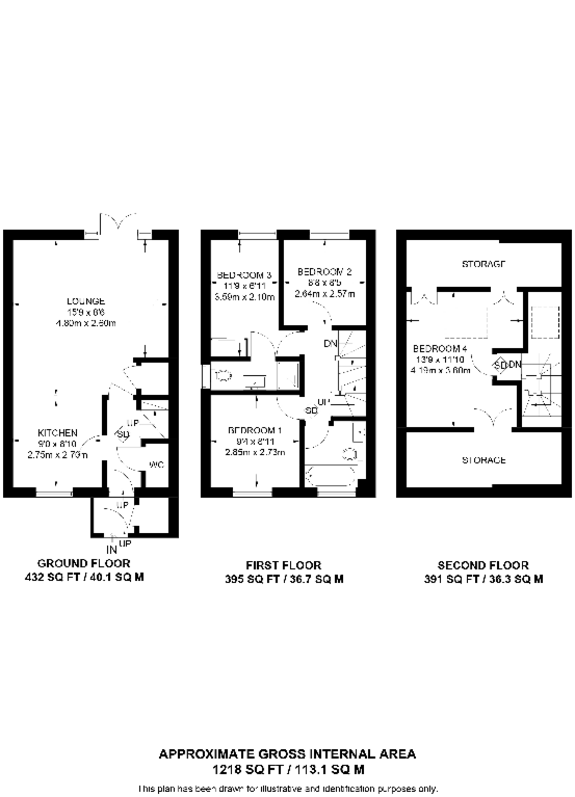 Abbey Gardens, Fulham floorplan
