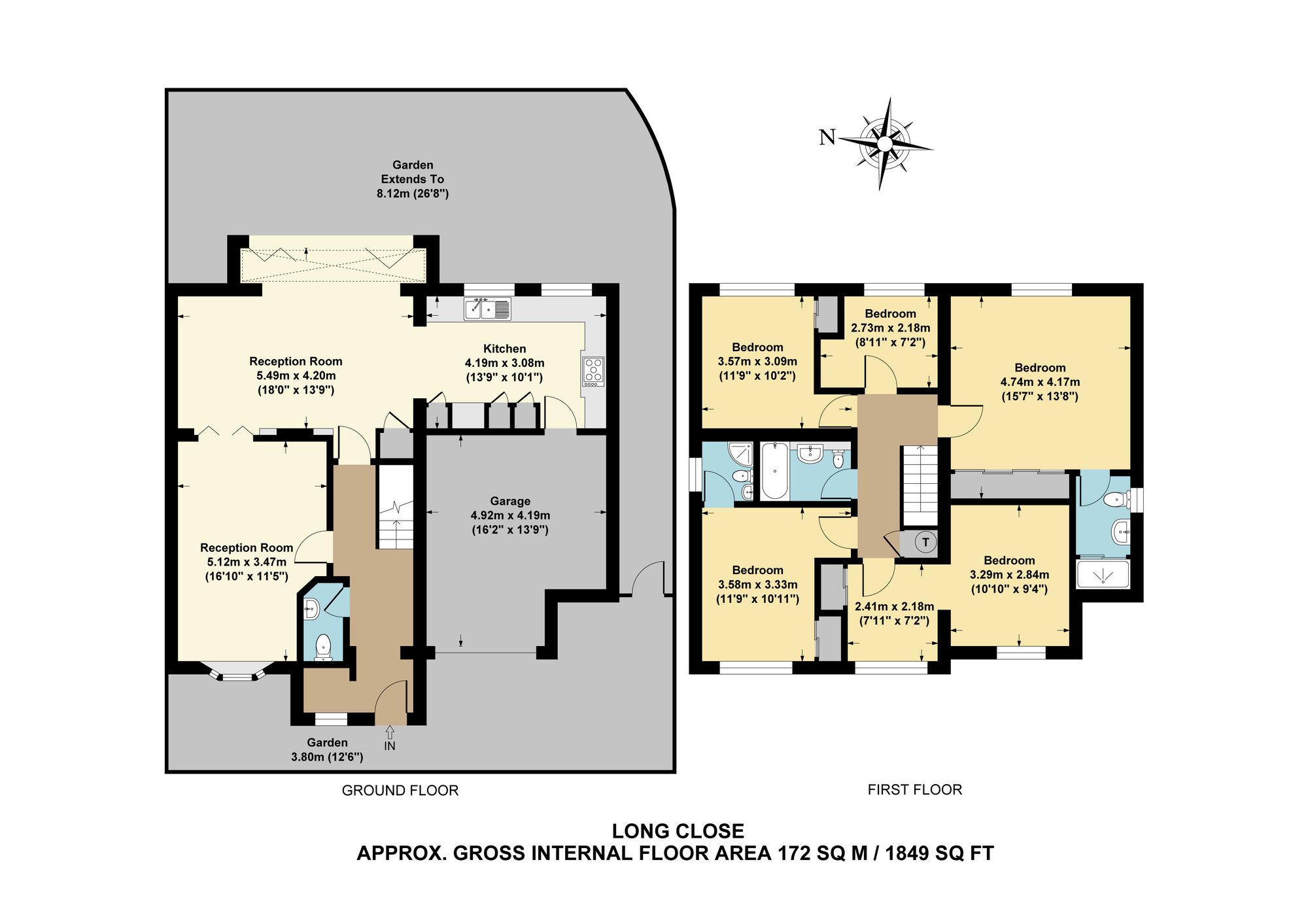 14 Long Close, Oxford floorplan