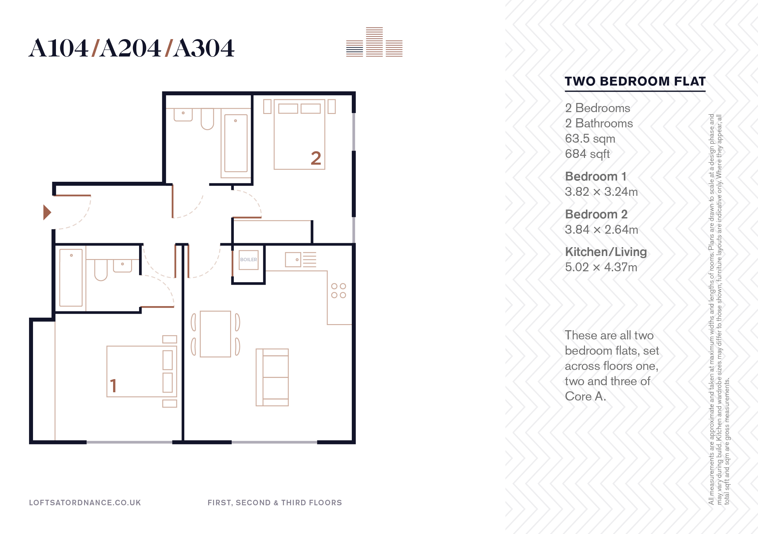2 Bedrooms Flat for sale in The Ordanance Building, Apt A104, 10-20 Dock Street, London E1
