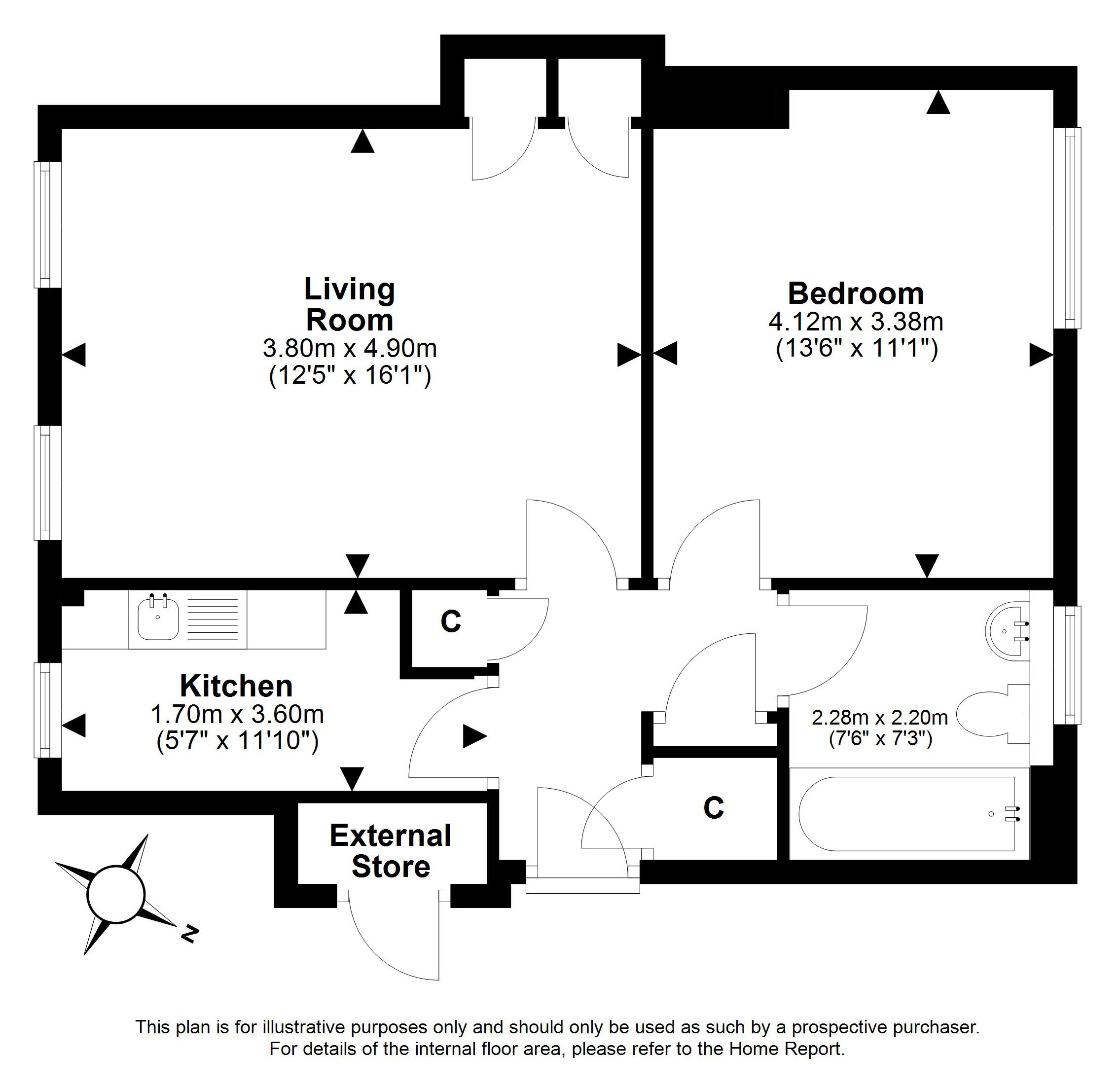 17/2, Hazelwood Grove, Edinburgh floorplan