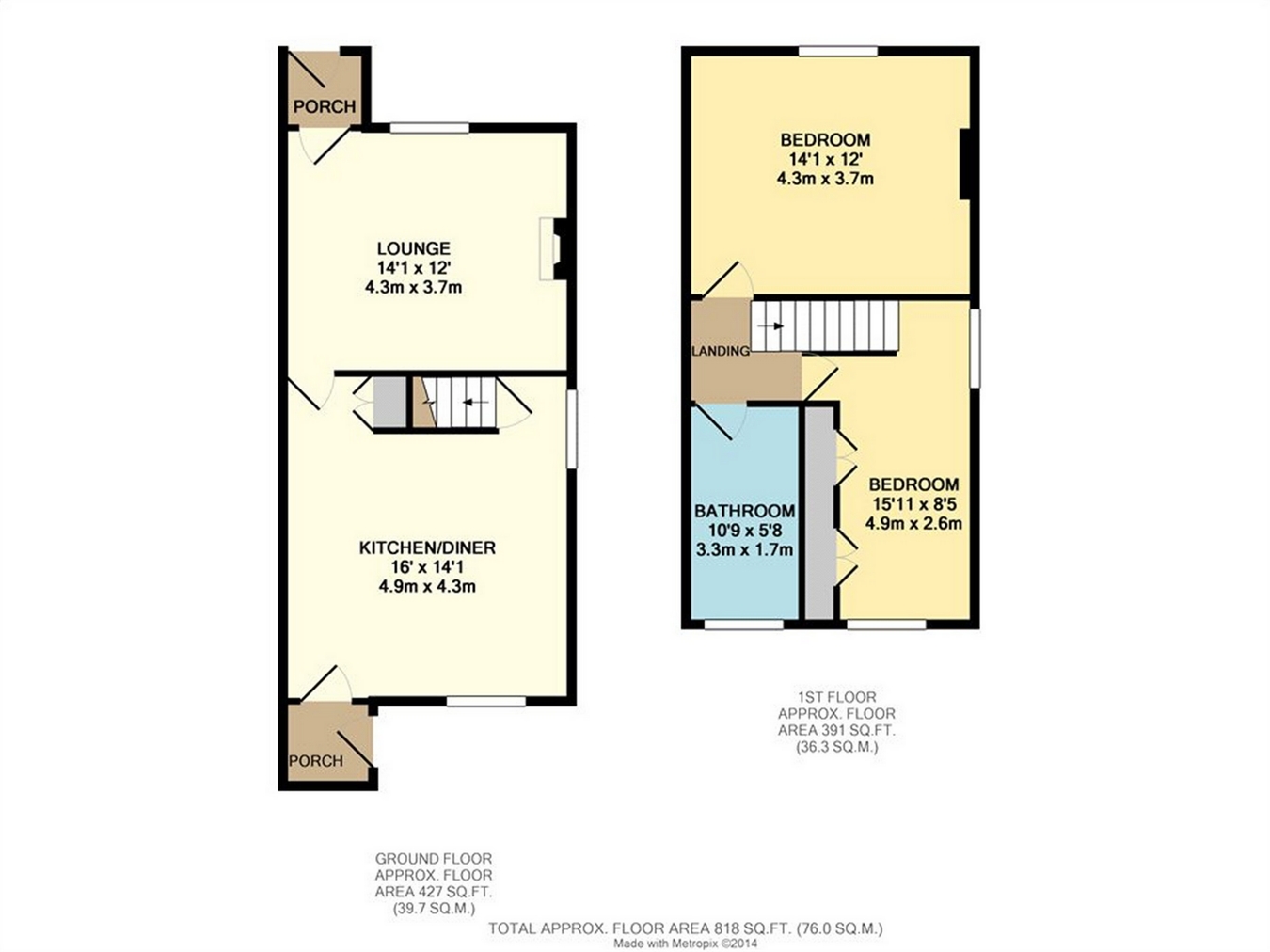 Bolton Road, Hawkshaw, Bury, Lancashire BL8, 2 bedroom end terrace